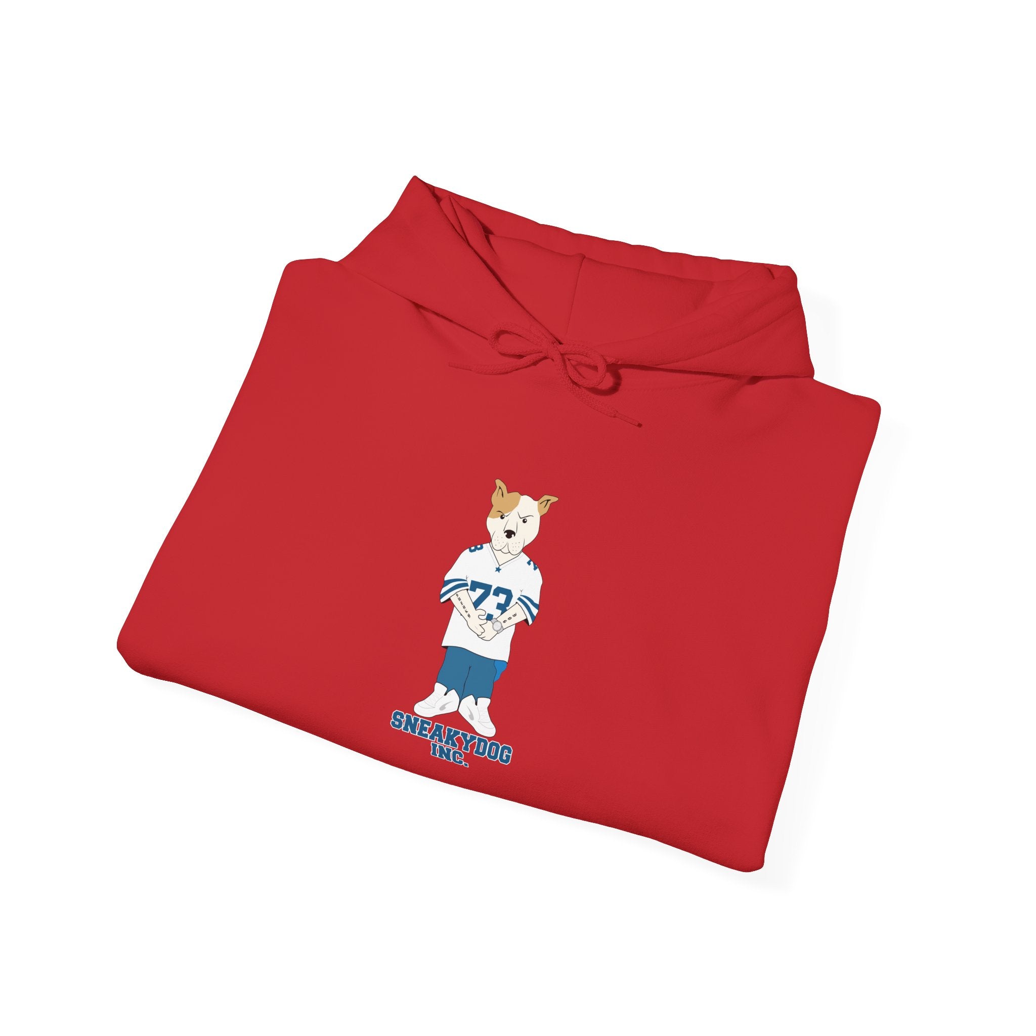 Sneakydog Inc. Football Jersey Graphic - Corgi Crew Hoodie