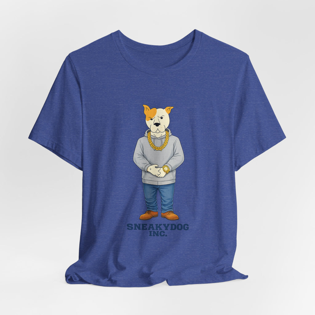 Sneakydog Inc. Grey Hoodie — Vintage Short Sleeve T-Shirt