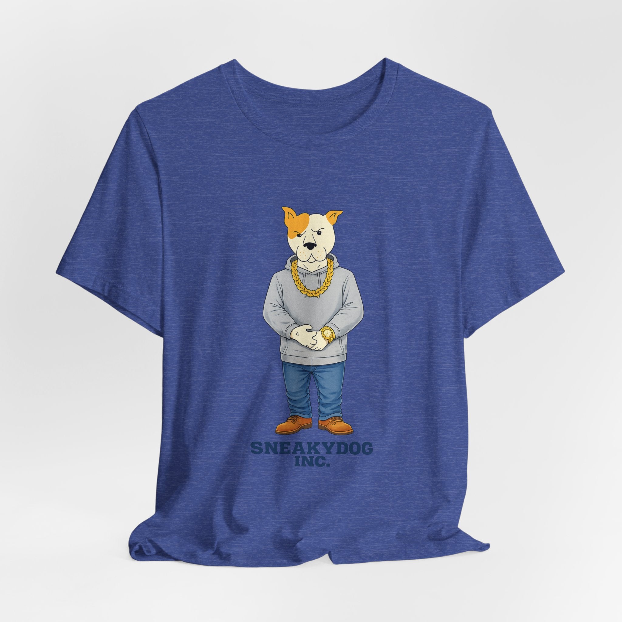 Sneakydog Inc. Grey Hoodie — Vintage Short Sleeve T-Shirt