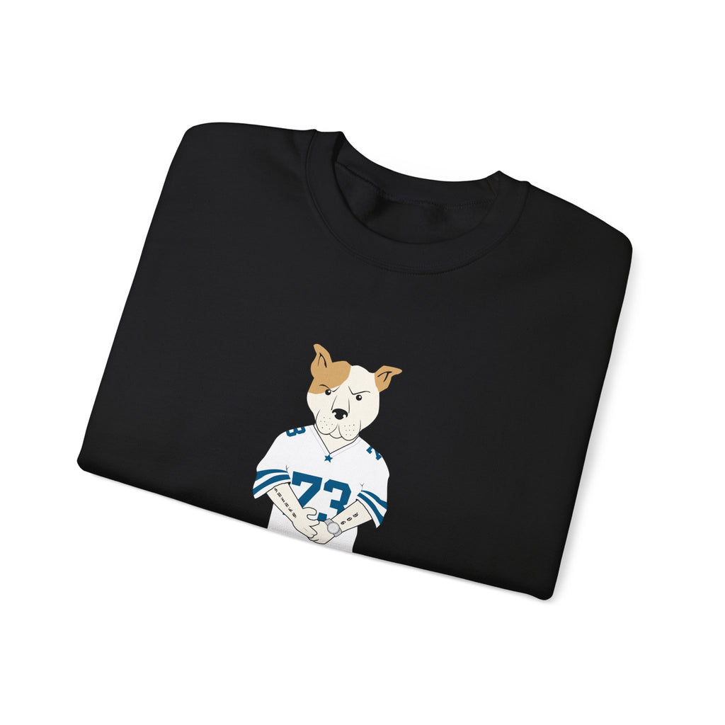 Sneakydog Inc. Football Jersey Crewneck Sweatshirt – Vintage Graphic
