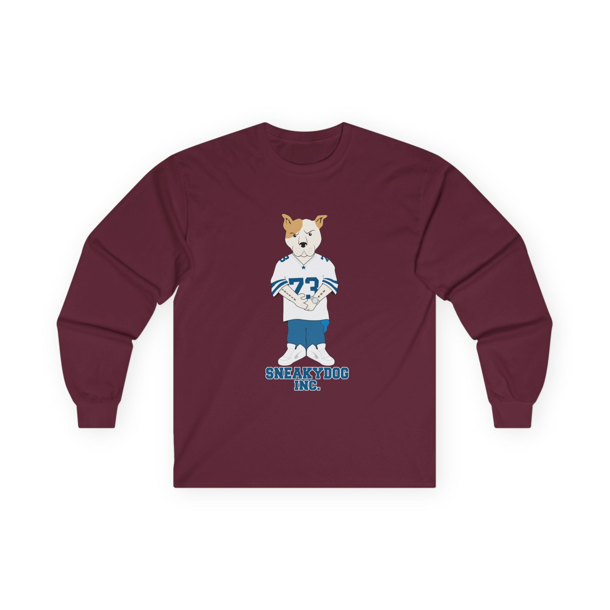 Sneakydog Inc. Football Jersey Graphic - Long Sleeve Tee