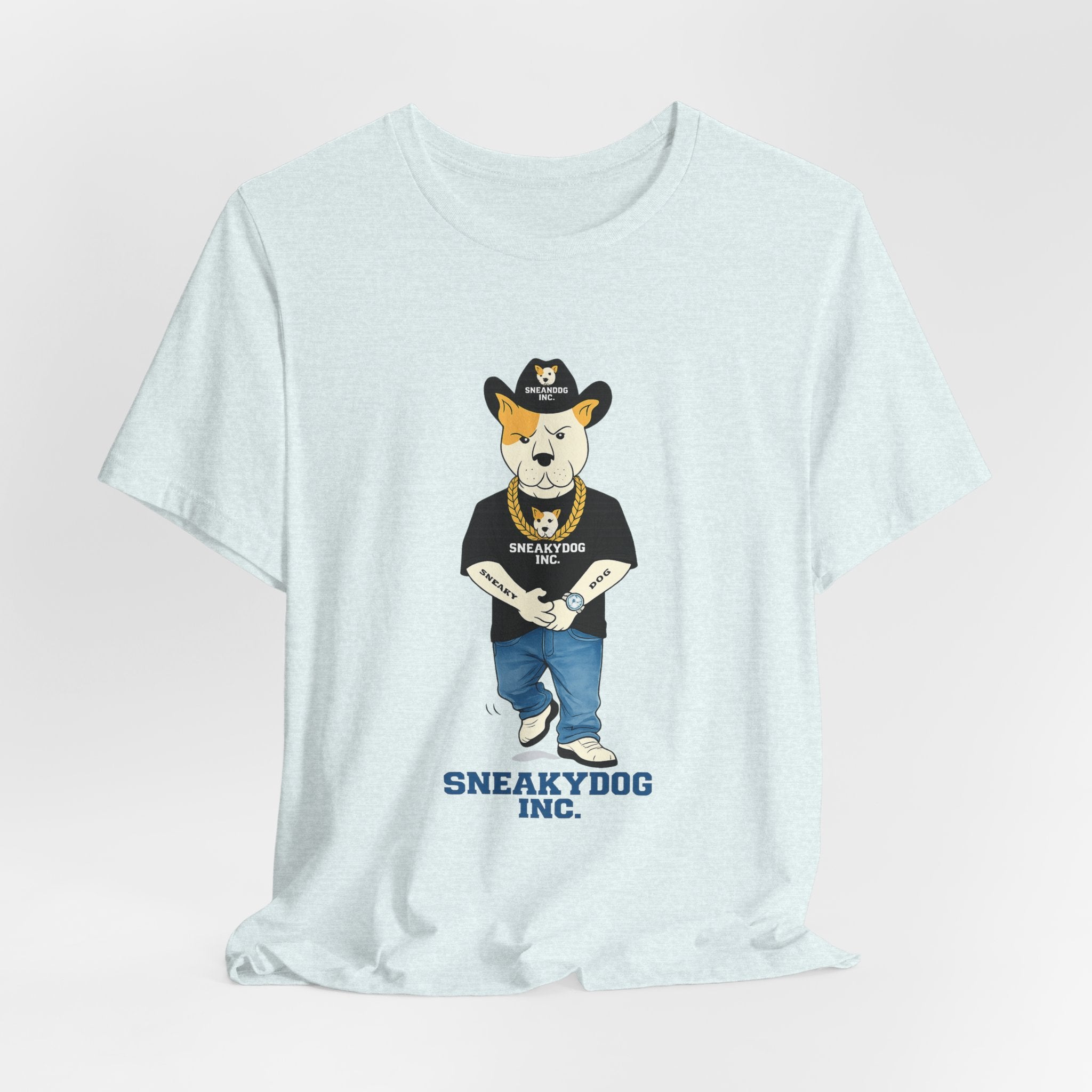 Sneakydog Inc. Cowboy Black Graphic — Vintage Short Sleeve T-Shirt