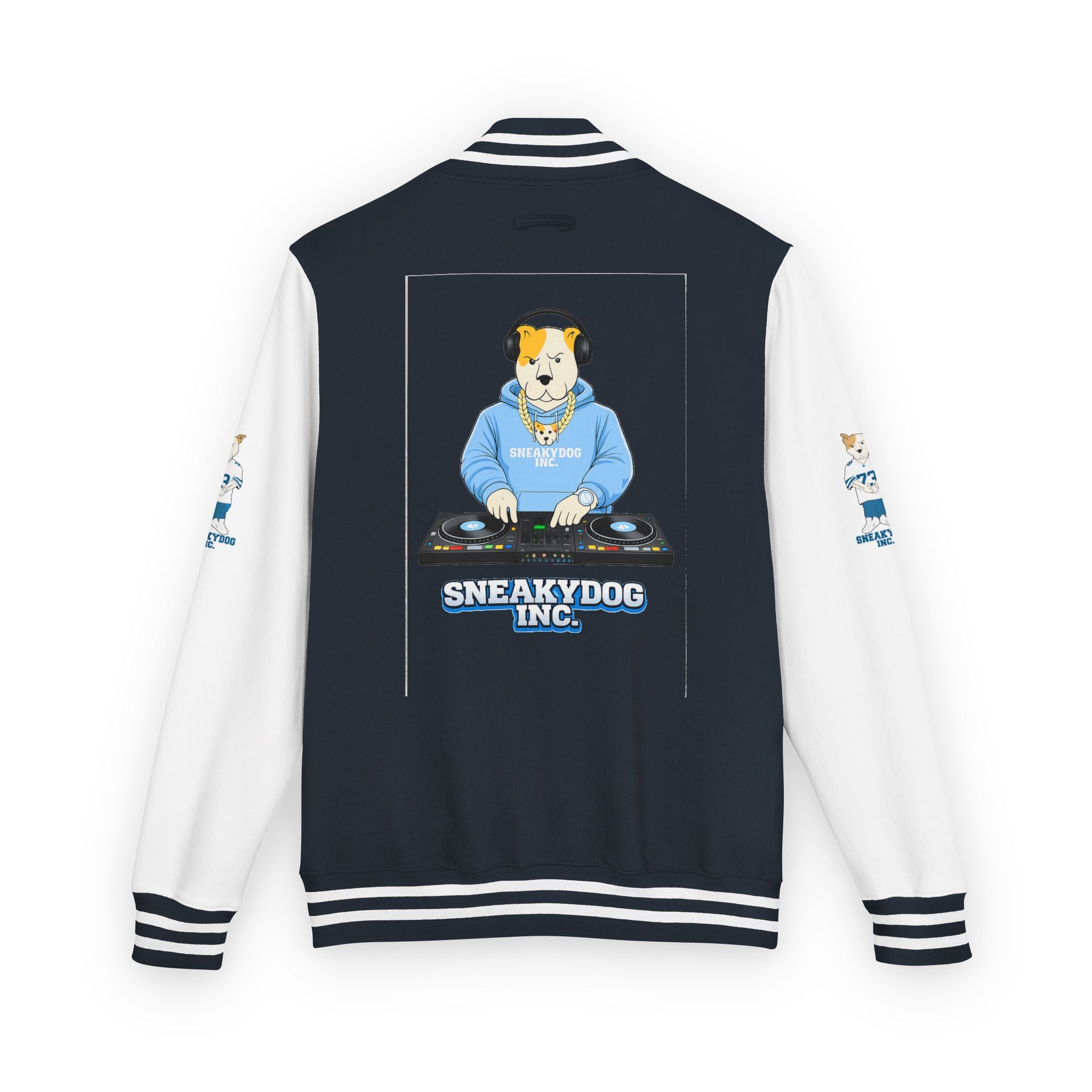 Sneakydog Inc. DJ Letterman Jacket —  Corgi Varsity Jacket