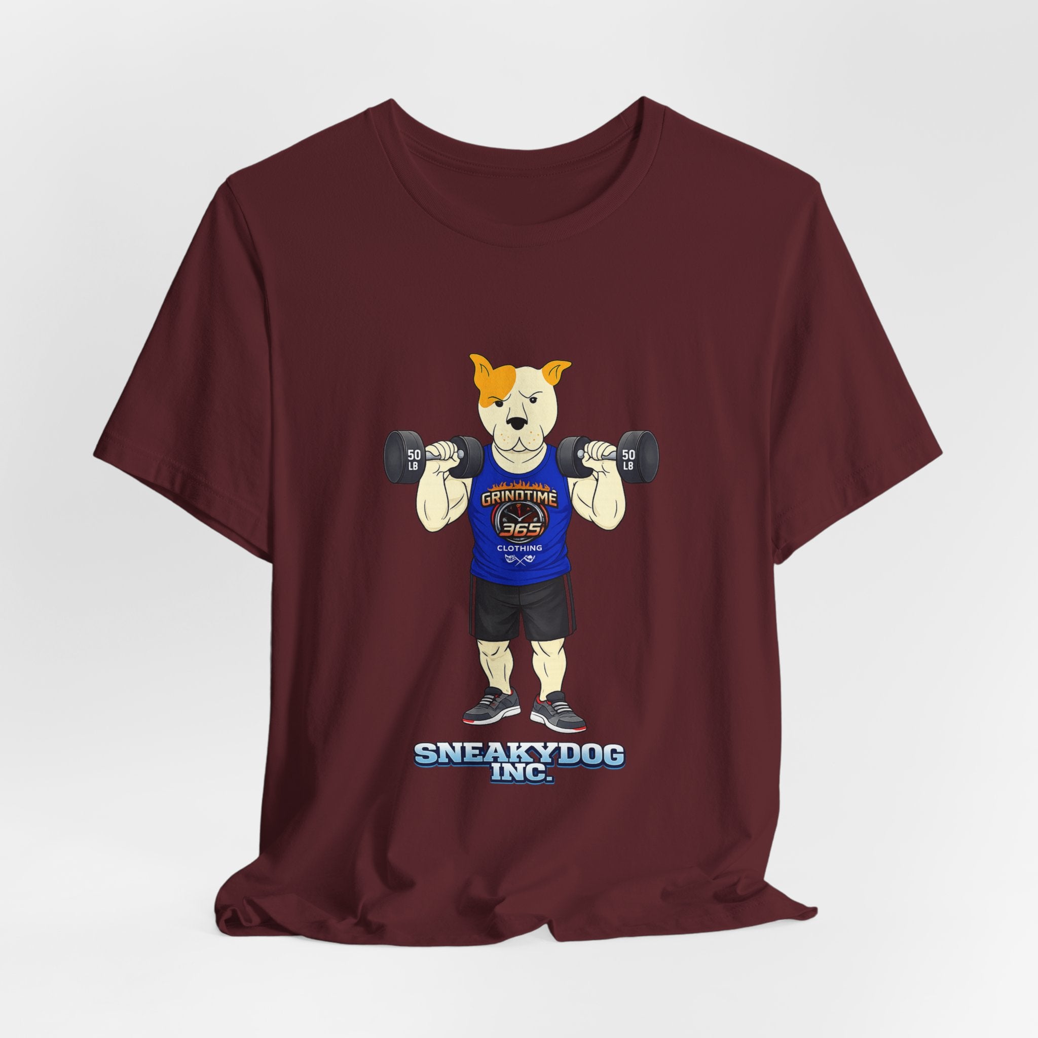 Sneakydog Inc. Workout Blue GT365 Graphic — Vintage Short Sleeve T-Shirt