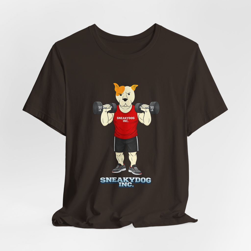 Sneakydog Inc. Workout Red Graphic — Vintage Short Sleeve T-Shirt
