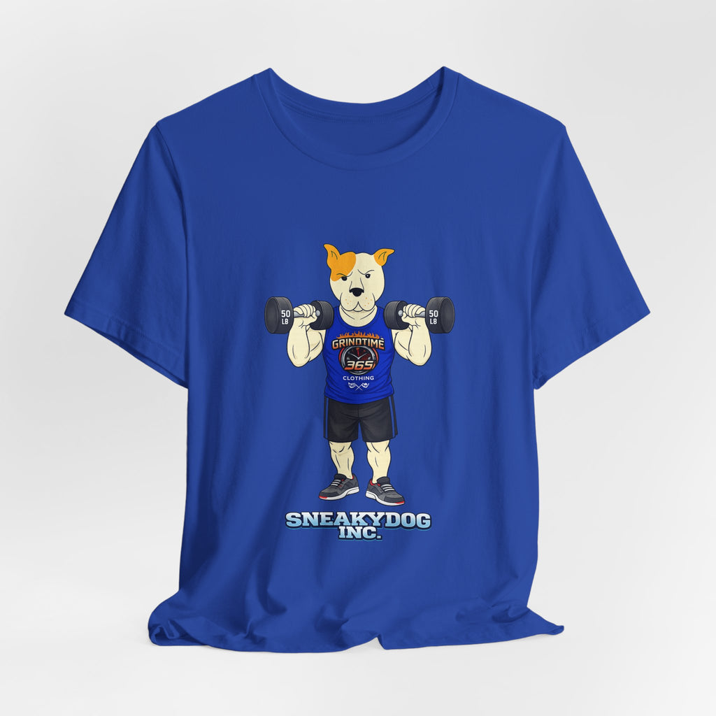 Sneakydog Inc. Workout Blue GT365 Graphic — Vintage Short Sleeve T-Shirt