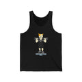 Sneakydog Inc. "Strength Through Paws" Black Workout Graphic Tank