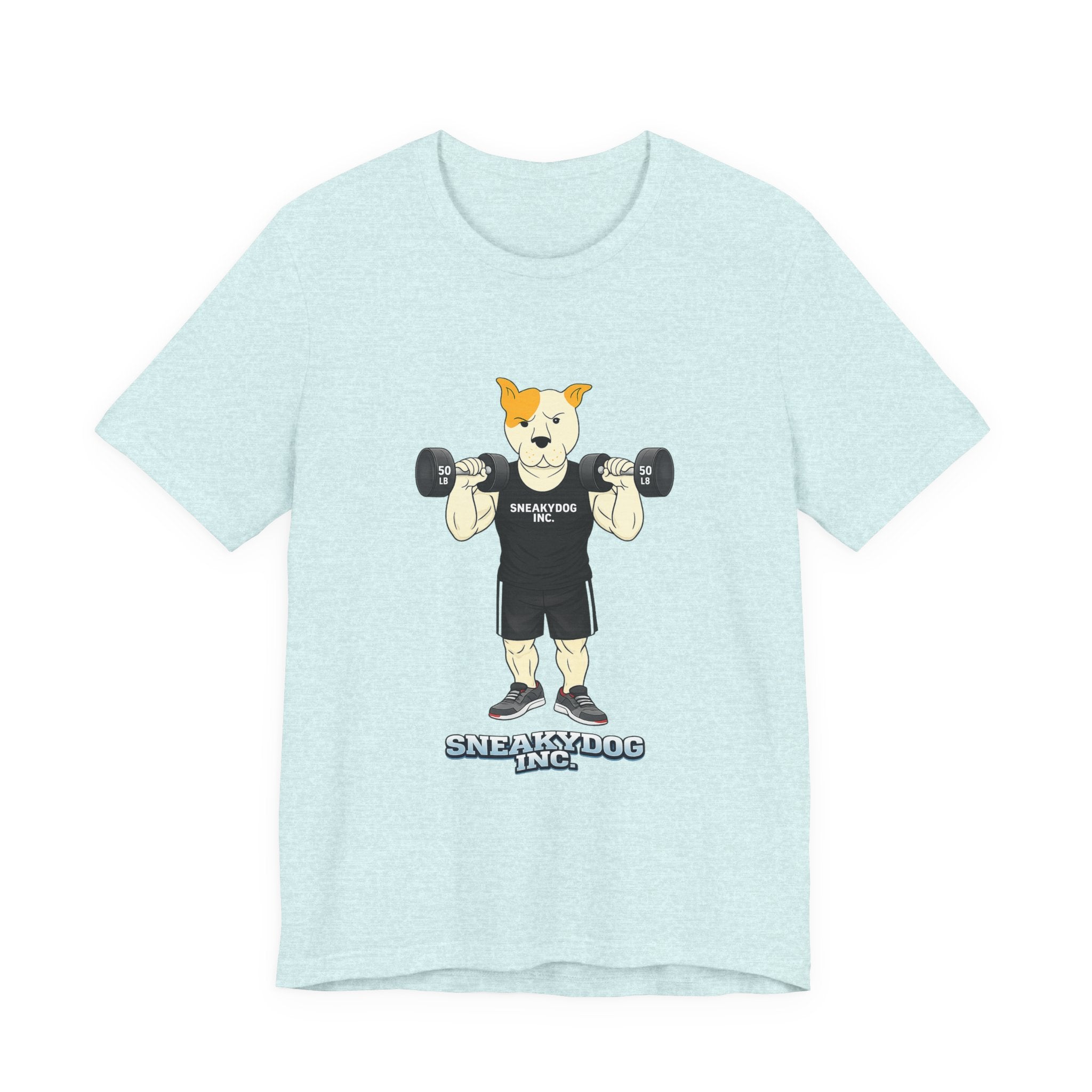 Sneakydog Inc. Workout Black Graphic — Vintage Short Sleeve T-Shirt
