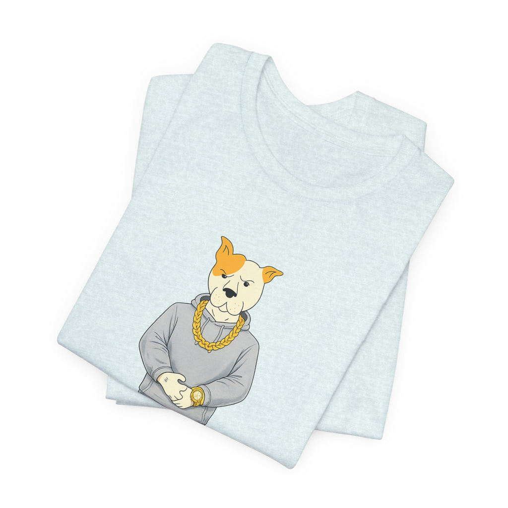 Sneakydog Inc. Grey Hoodie — Vintage Short Sleeve T-Shirt