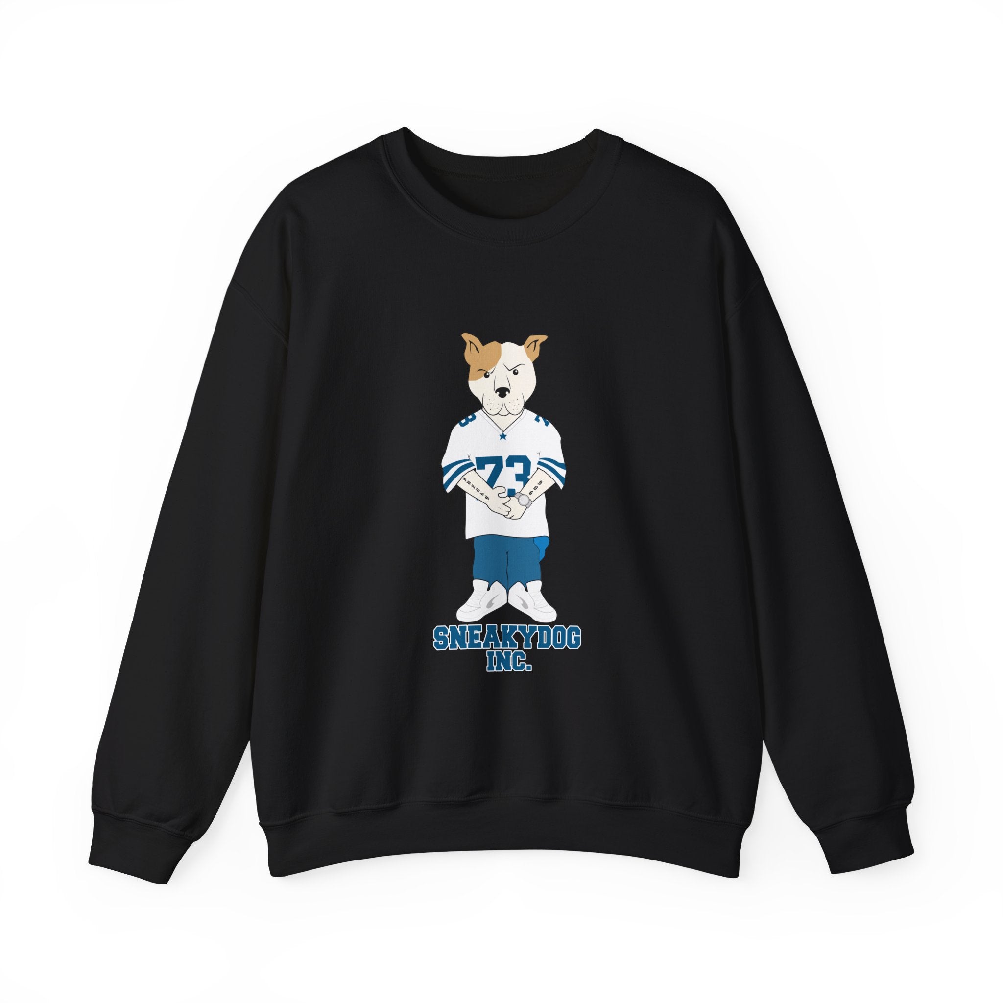 Sneakydog Inc. Football Jersey Crewneck Sweatshirt – Vintage Graphic