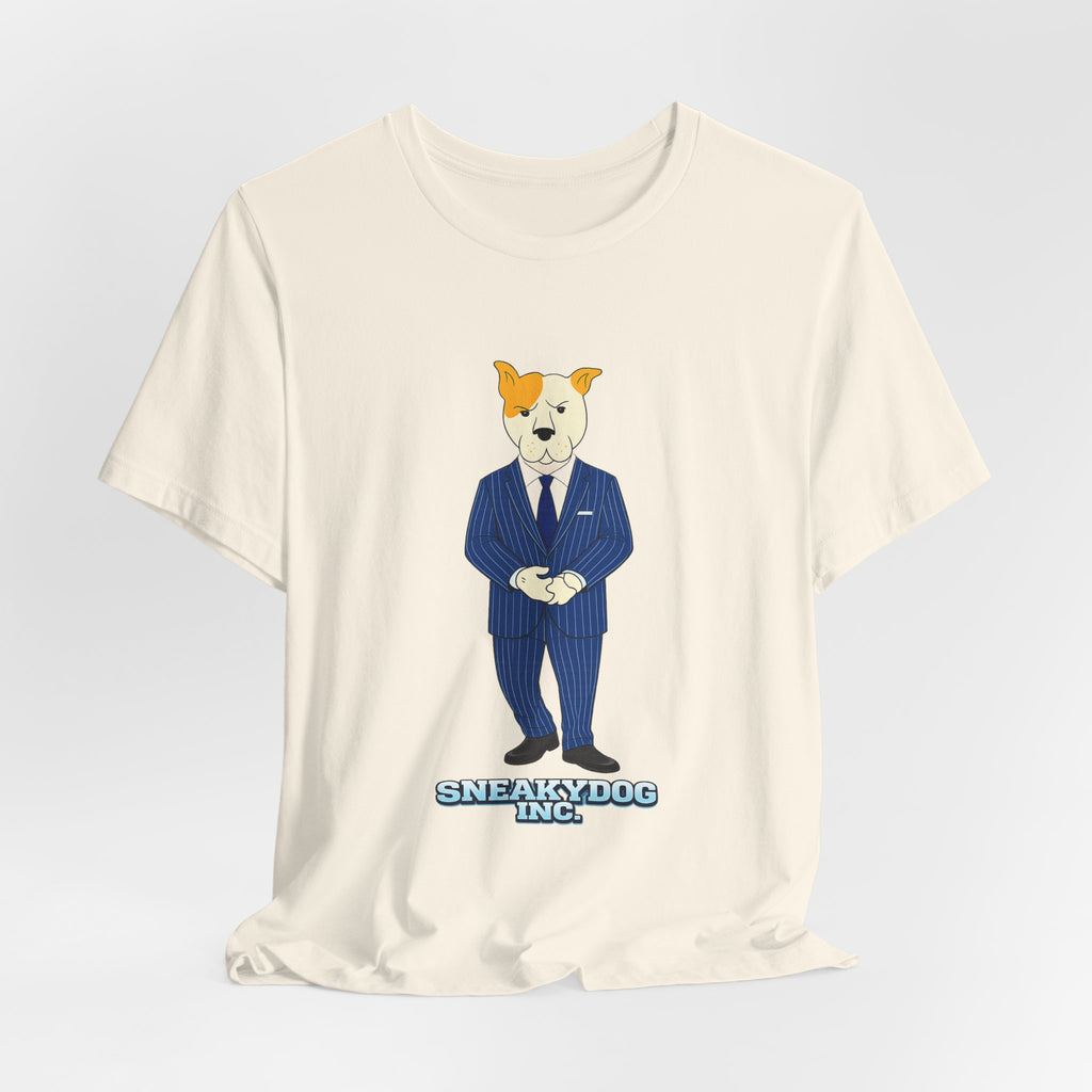 Sneakydog Inc. CEO Suit Graphic — Vintage Short Sleeve T-Shirt
