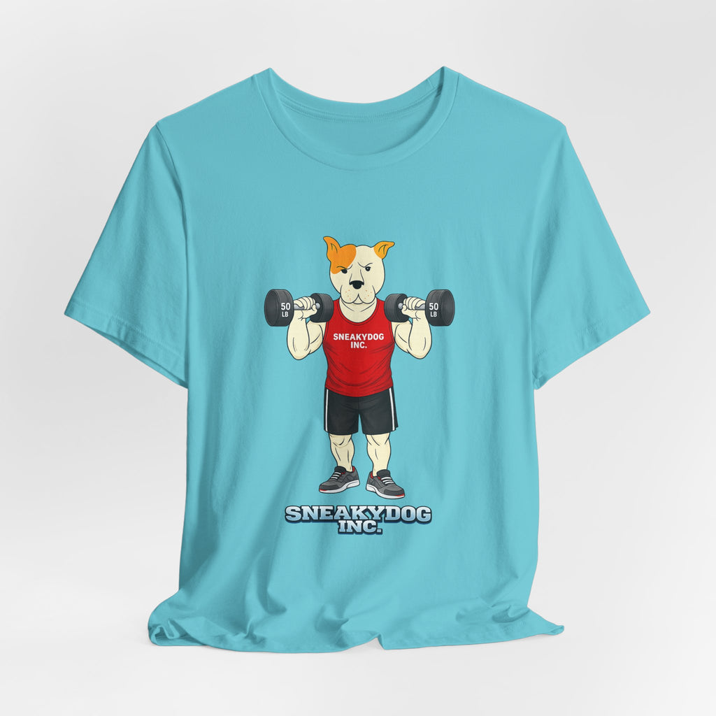 Sneakydog Inc. Workout Red Graphic — Vintage Short Sleeve T-Shirt
