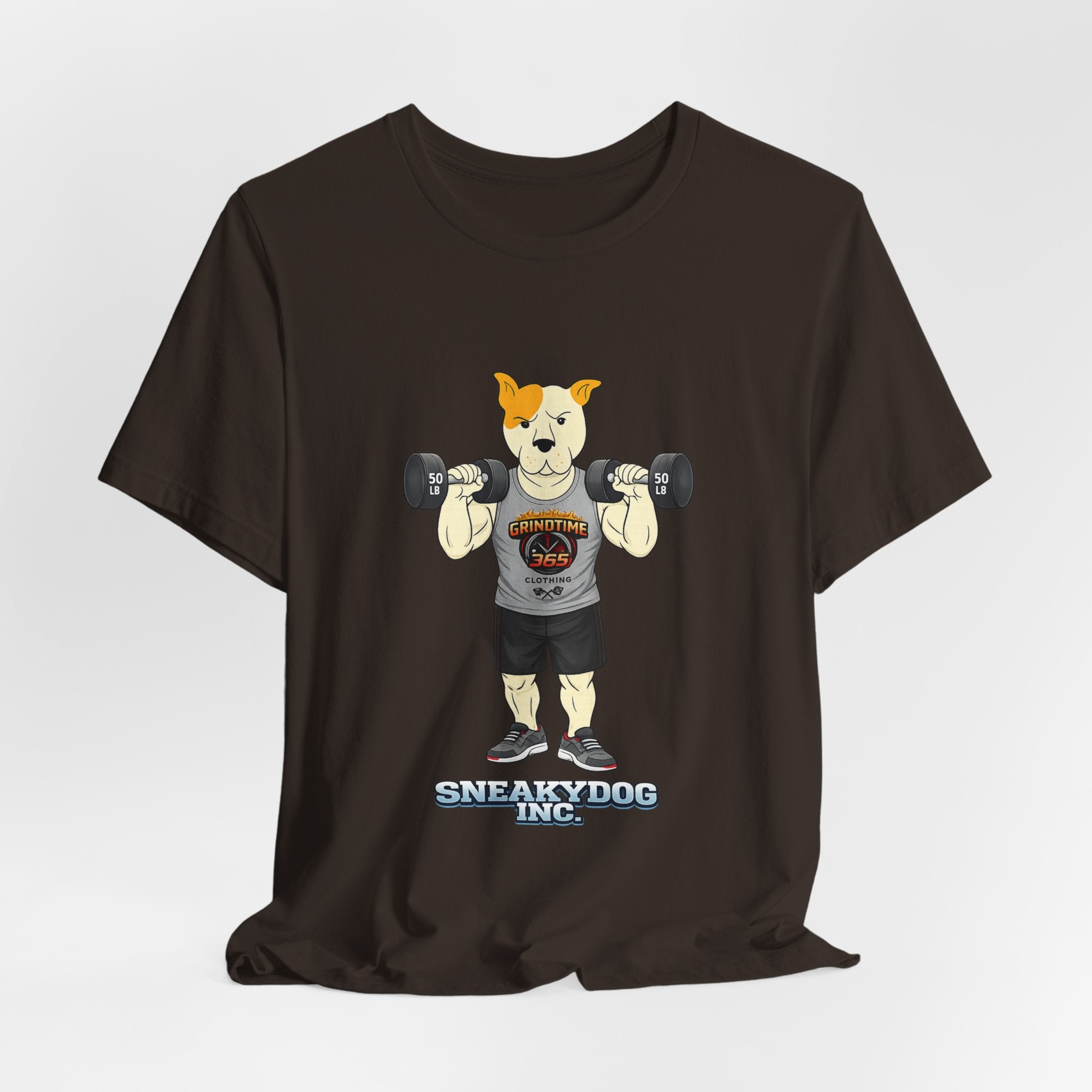 Sneakydog Inc. Workout Grey GT365 Graphic — Vintage Short Sleeve T-Shirt