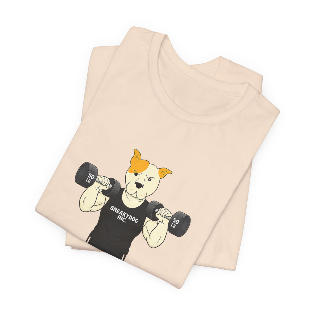 Sneakydog Inc. Workout Black Graphic — Vintage Short Sleeve T-Shirt