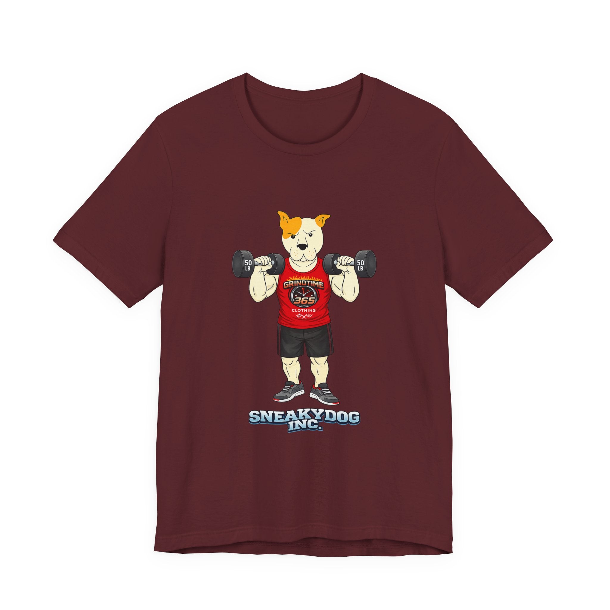 Sneakydog Inc. Workout Red GT365 Graphic — Vintage Short Sleeve T-Shirt