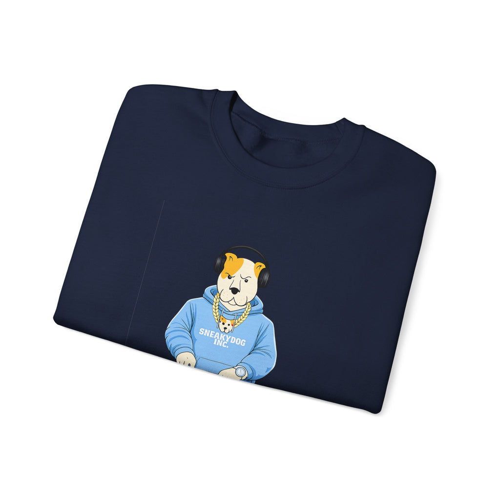 Sneakydog Inc. DJ Graphic Crewneck Sweatshirt – Vintage Graphic