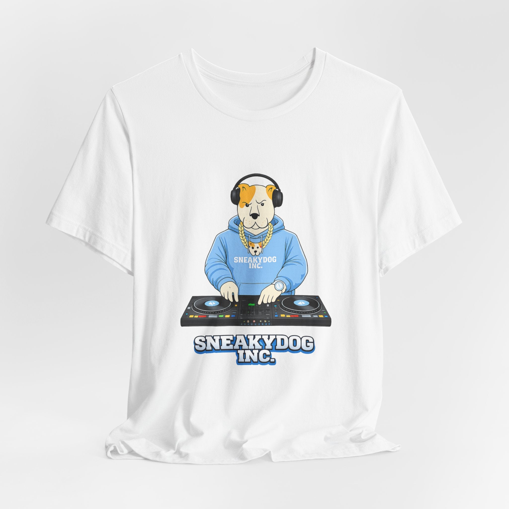 Sneakydog Inc. DJ Graphic — Vintage Short Sleeve T-Shirt