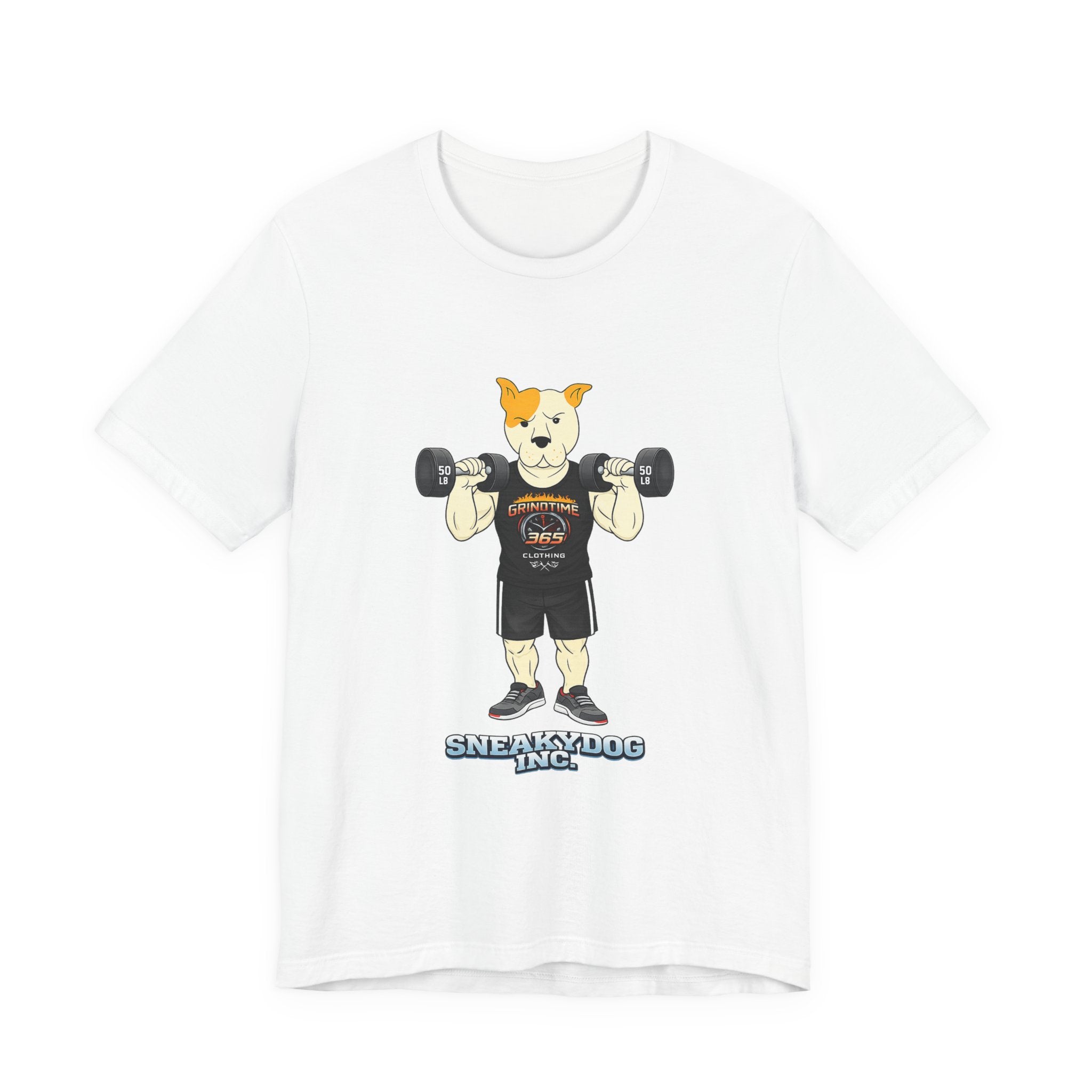 Sneakydog Inc. Workout Black GT365 Graphic — Vintage Short Sleeve T-Shirt