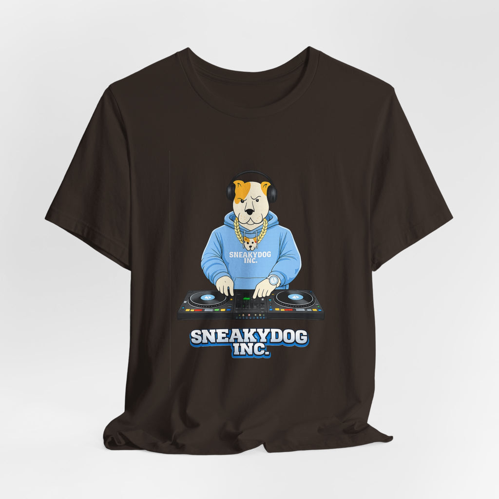Sneakydog Inc. DJ Graphic — Vintage Short Sleeve T-Shirt