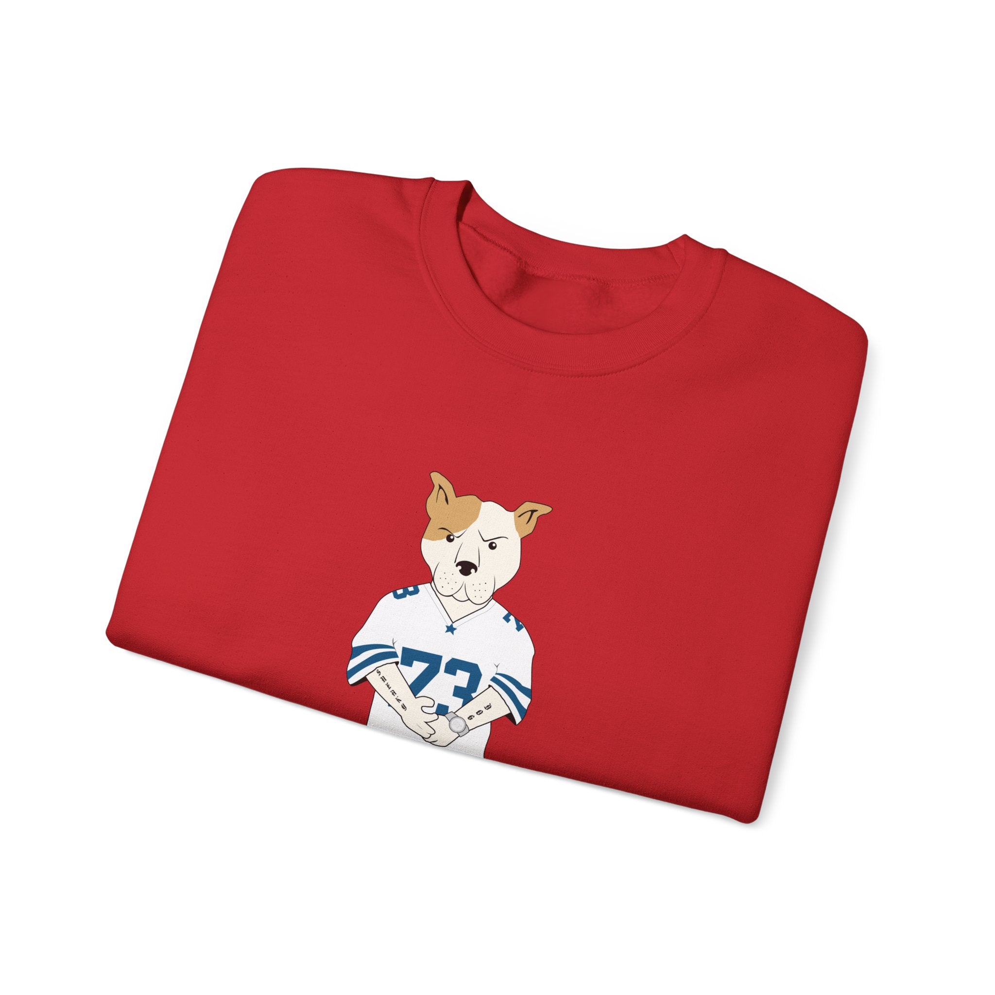 Sneakydog Inc. Football Jersey Crewneck Sweatshirt – Vintage Graphic
