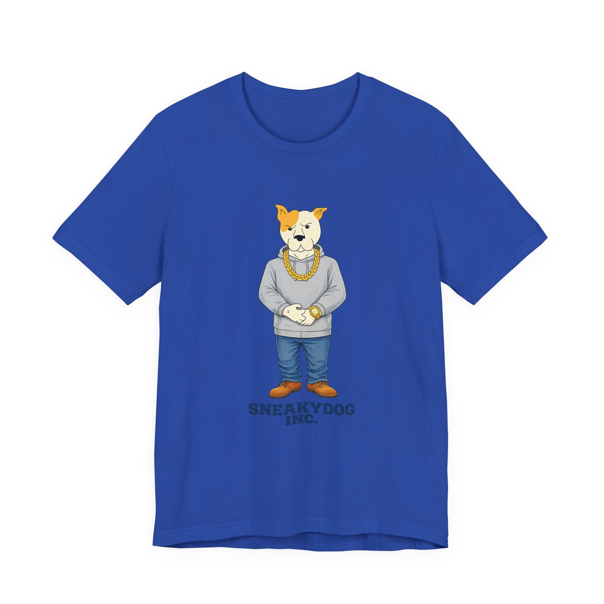 Sneakydog Inc. Grey Hoodie — Vintage Short Sleeve T-Shirt