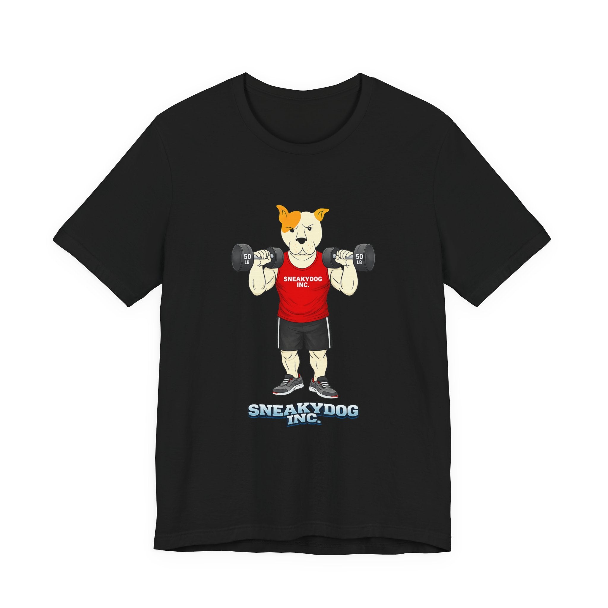 Sneakydog Inc. Workout Red Graphic — Vintage Short Sleeve T-Shirt