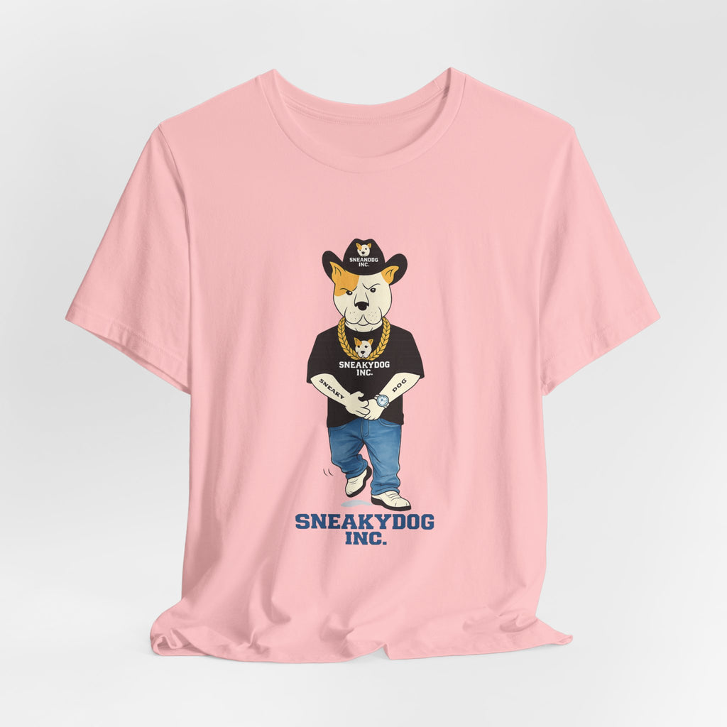 Sneakydog Inc. Cowboy Black Graphic — Vintage Short Sleeve T-Shirt