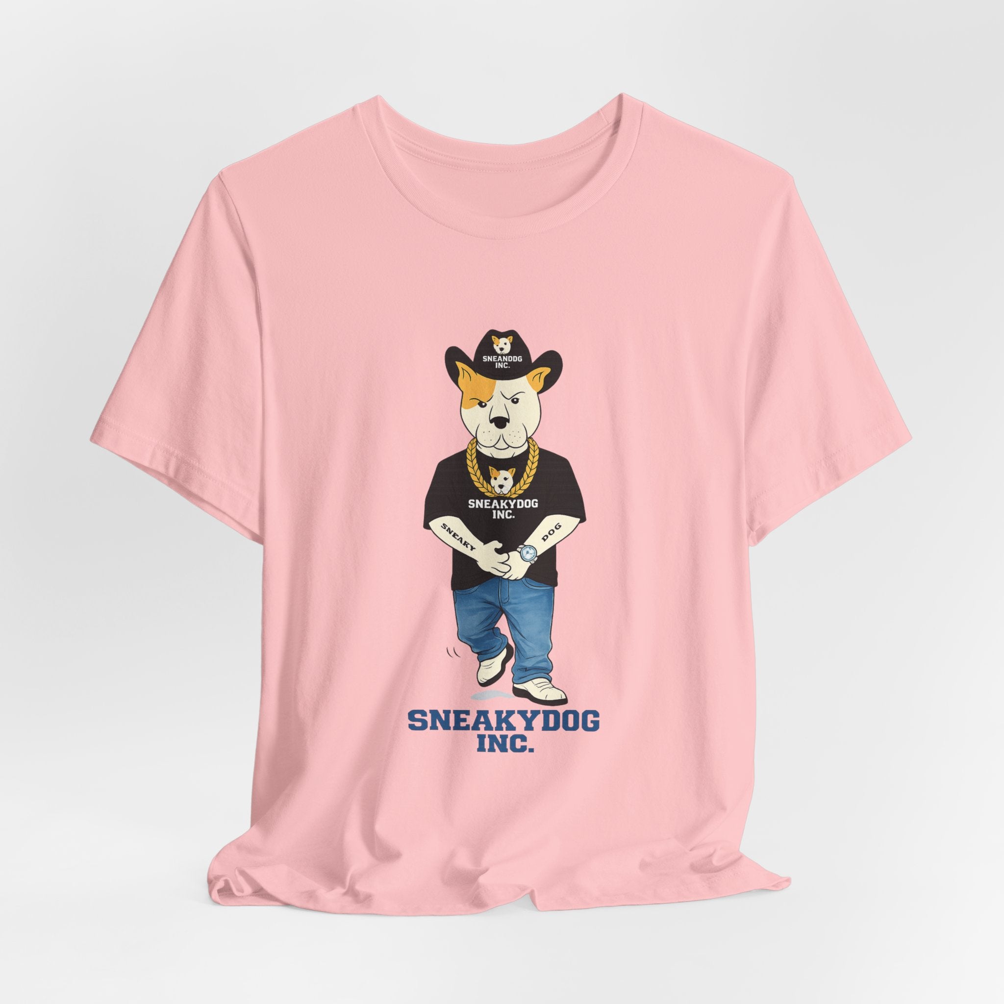 Sneakydog Inc. Cowboy Black Graphic — Vintage Short Sleeve T-Shirt