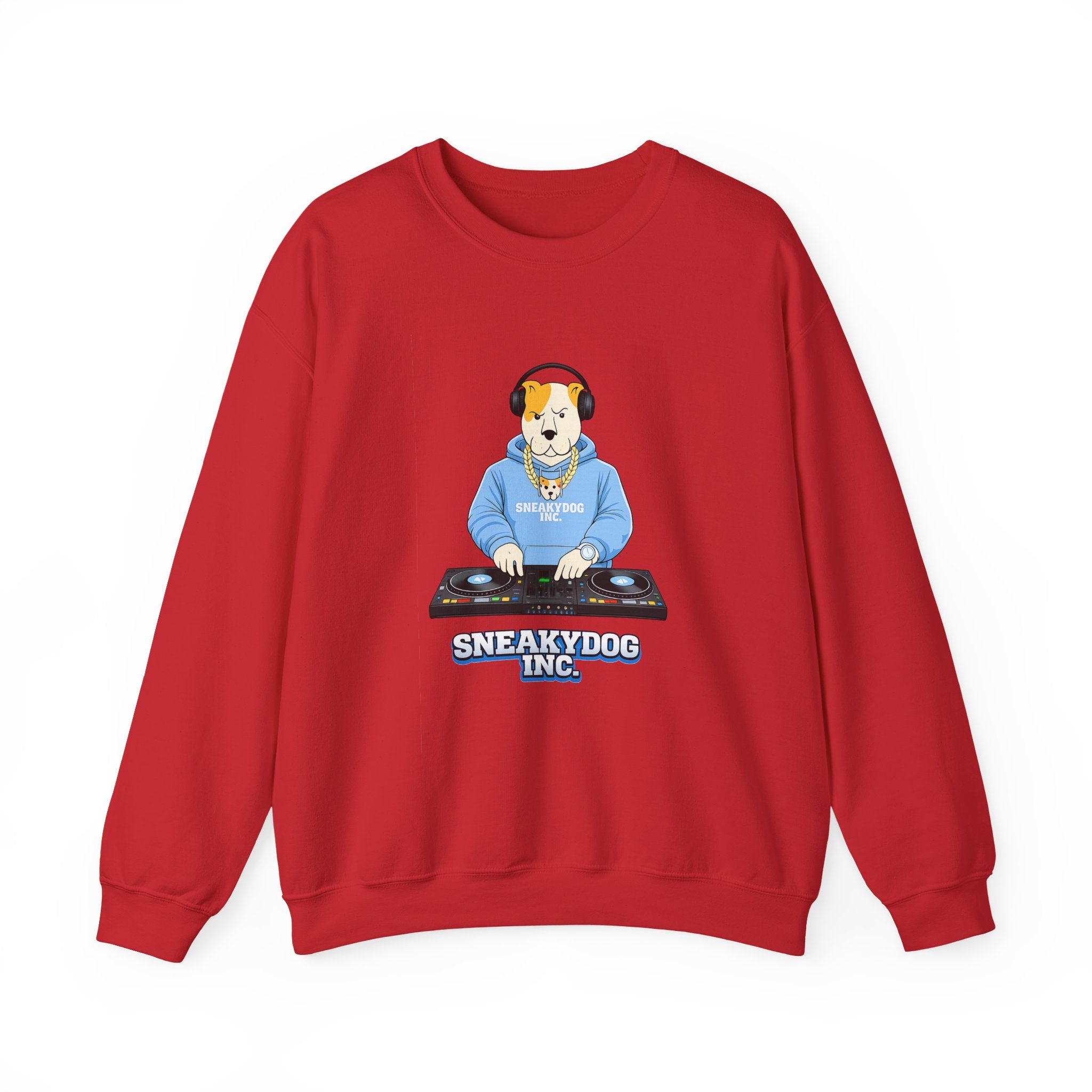 Sneakydog Inc. DJ Graphic Crewneck Sweatshirt – Vintage Graphic