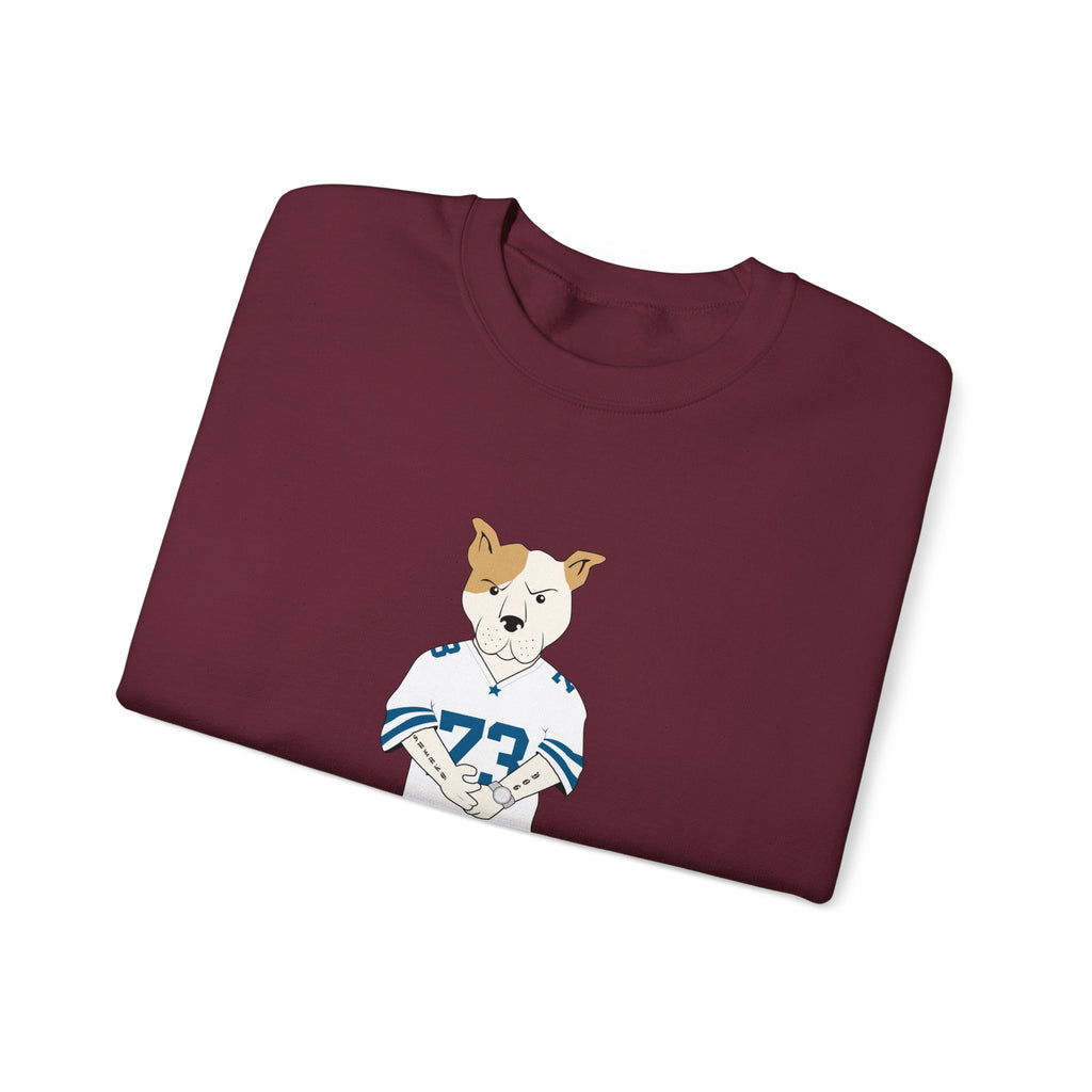 Sneakydog Inc. Football Jersey Crewneck Sweatshirt – Vintage Graphic