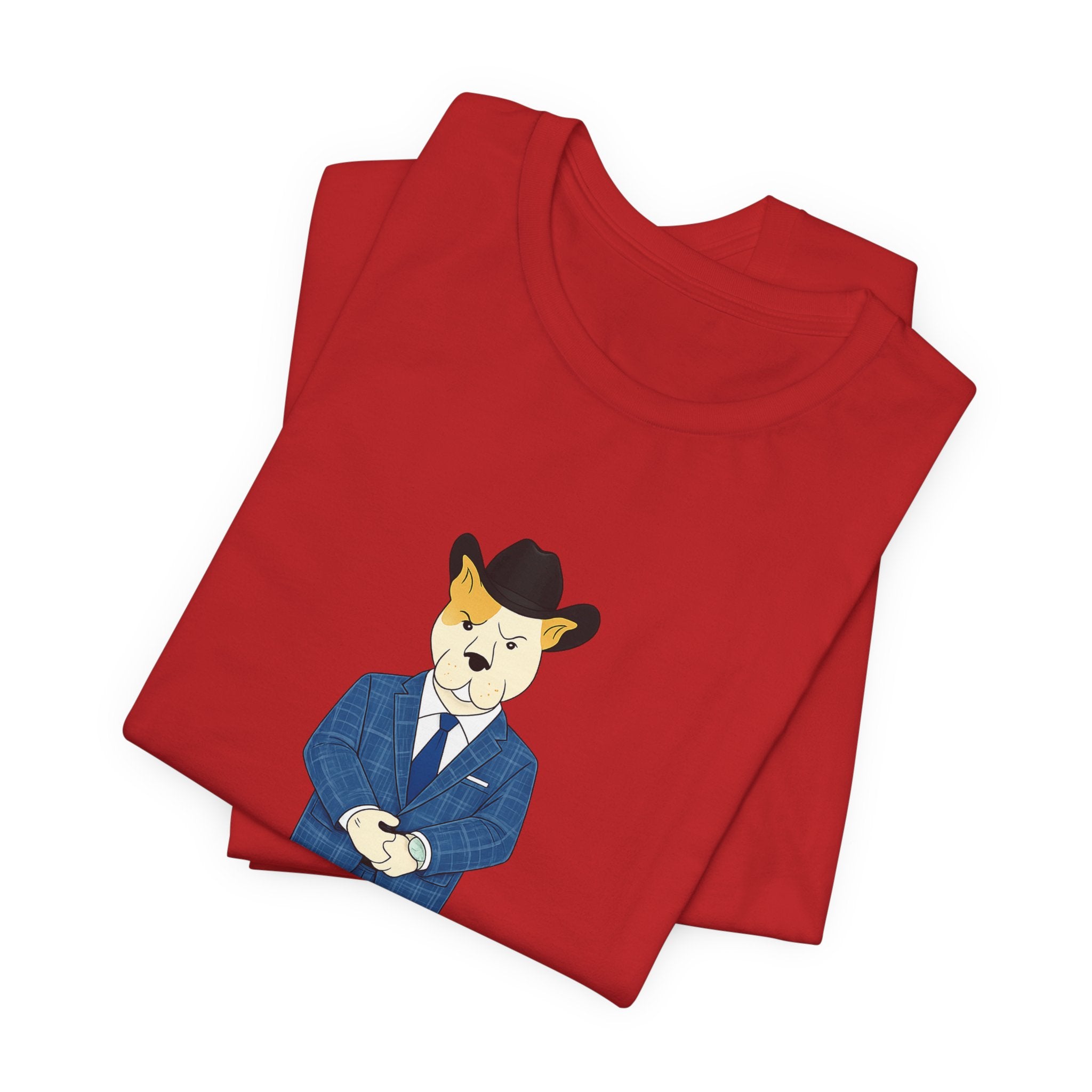 Sneakydog Inc. Cowboy Suit Graphic — Vintage Short Sleeve T-Shirt