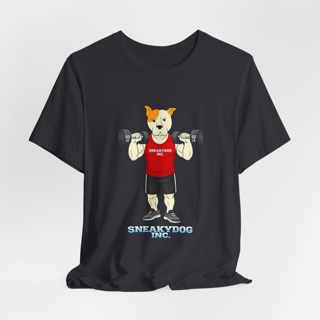 Sneakydog Inc. Workout Red Graphic — Vintage Short Sleeve T-Shirt