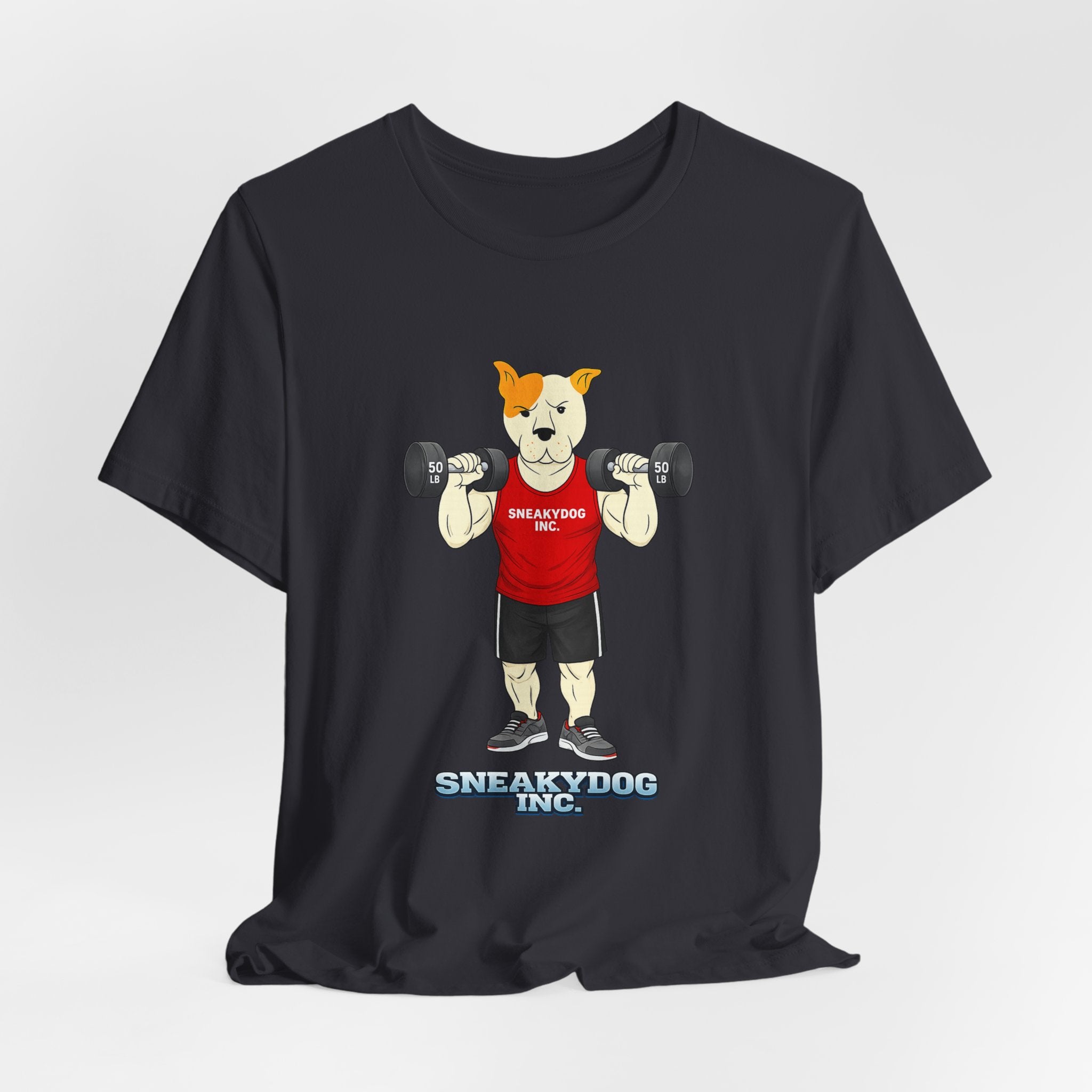 Sneakydog Inc. Workout Red Graphic — Vintage Short Sleeve T-Shirt