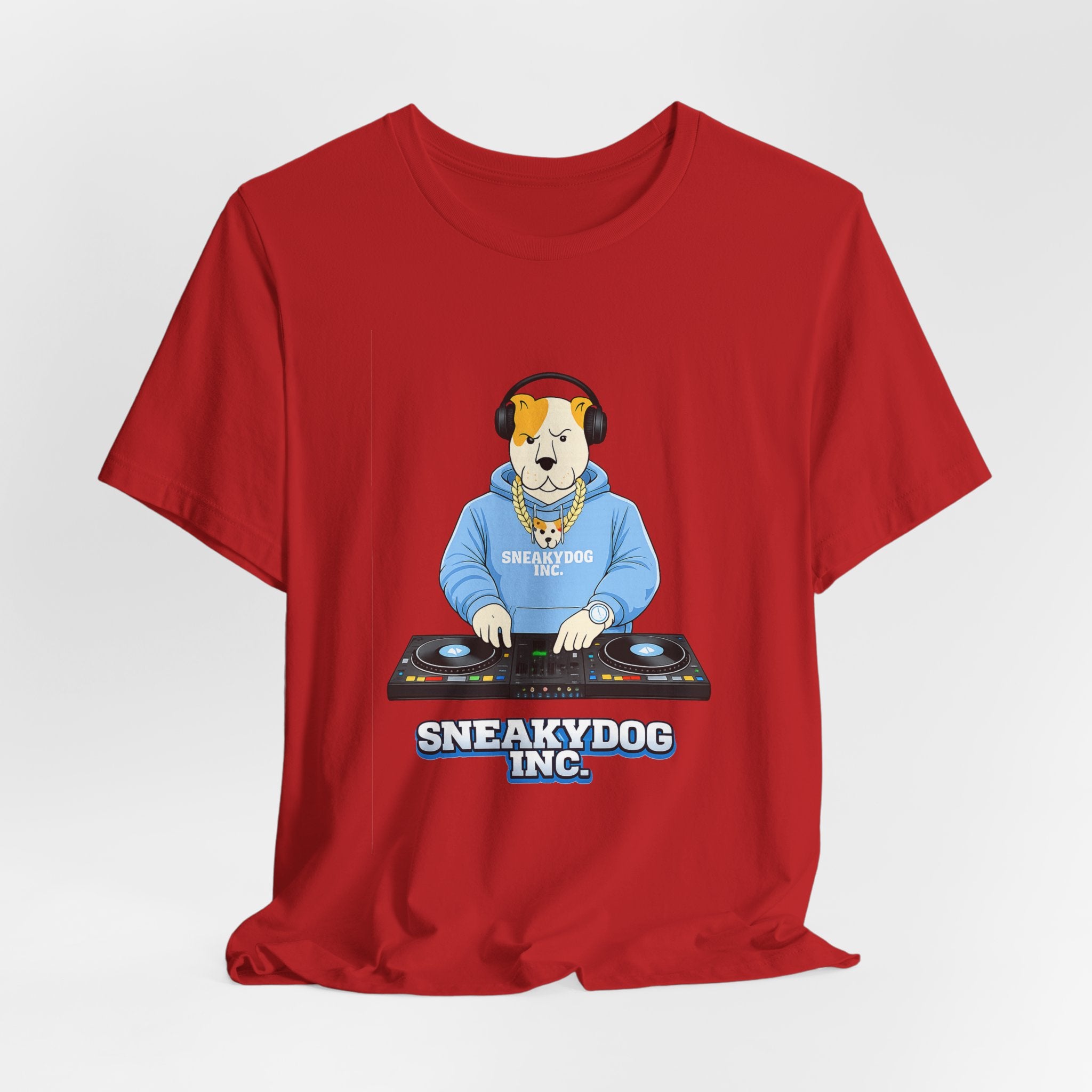 Sneakydog Inc. DJ Graphic — Vintage Short Sleeve T-Shirt