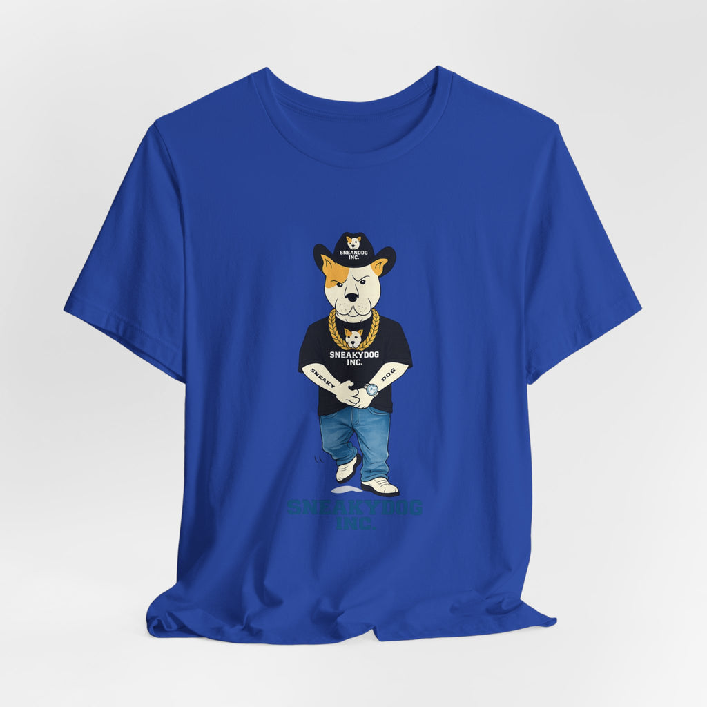 Sneakydog Inc. Cowboy Black Graphic — Vintage Short Sleeve T-Shirt