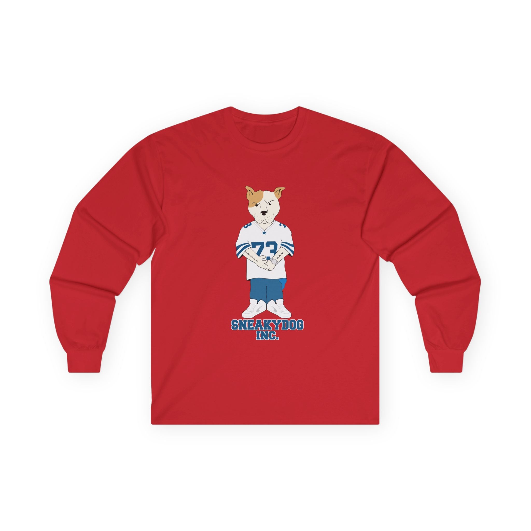 Sneakydog Inc. Football Jersey Graphic - Long Sleeve Tee