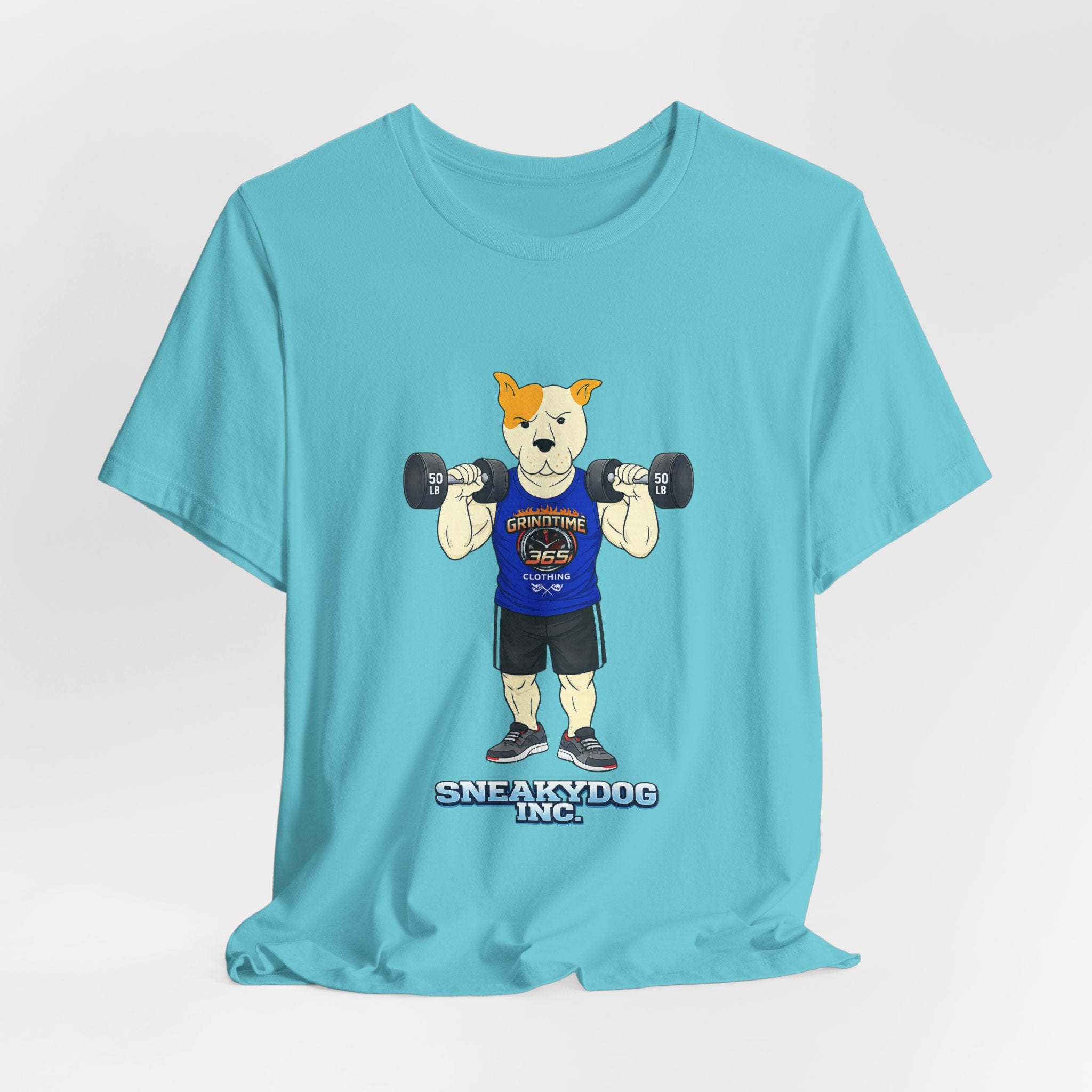 Sneakydog Inc. Workout Blue GT365 Graphic — Vintage Short Sleeve T-Shirt