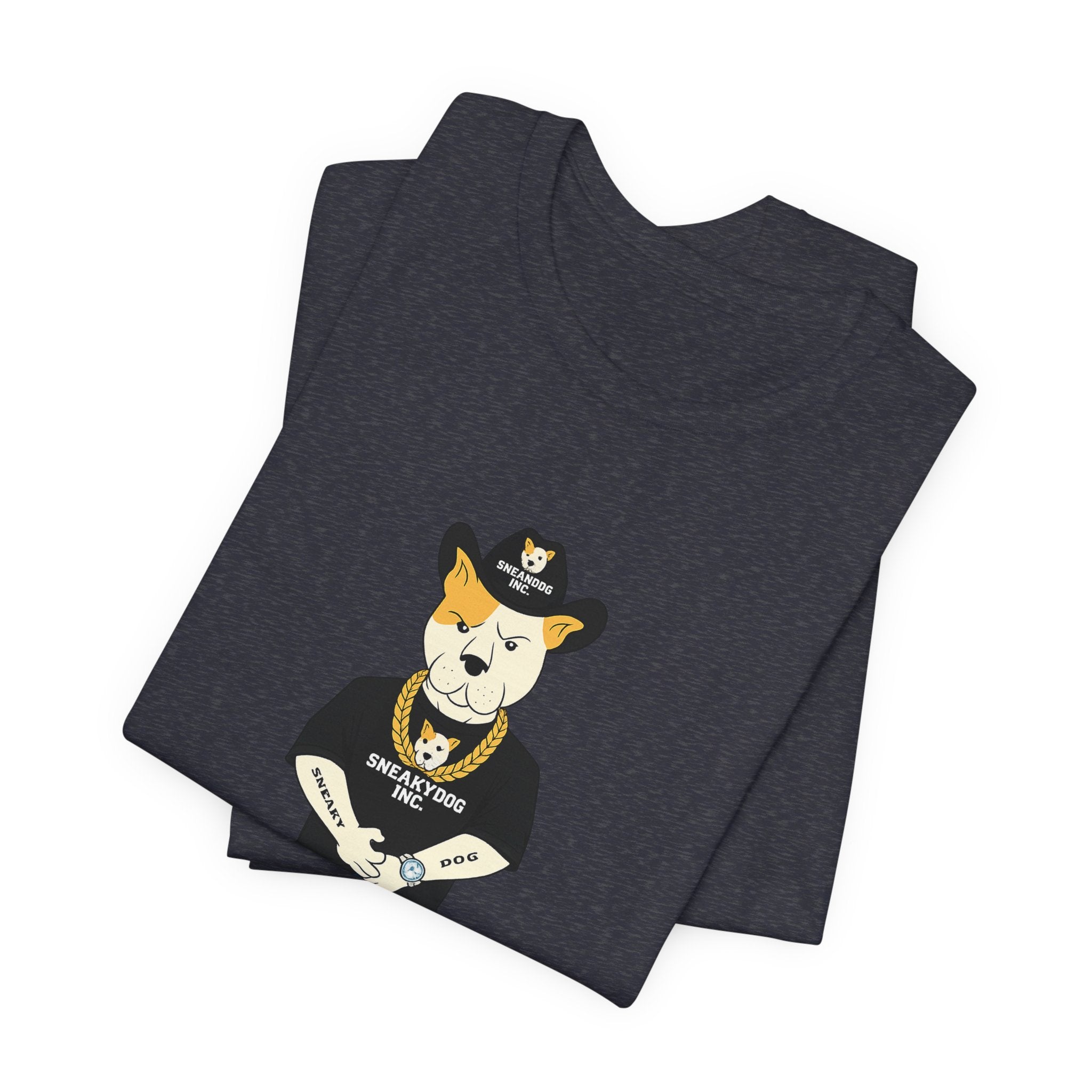 Sneakydog Inc. Cowboy Black Graphic — Vintage Short Sleeve T-Shirt