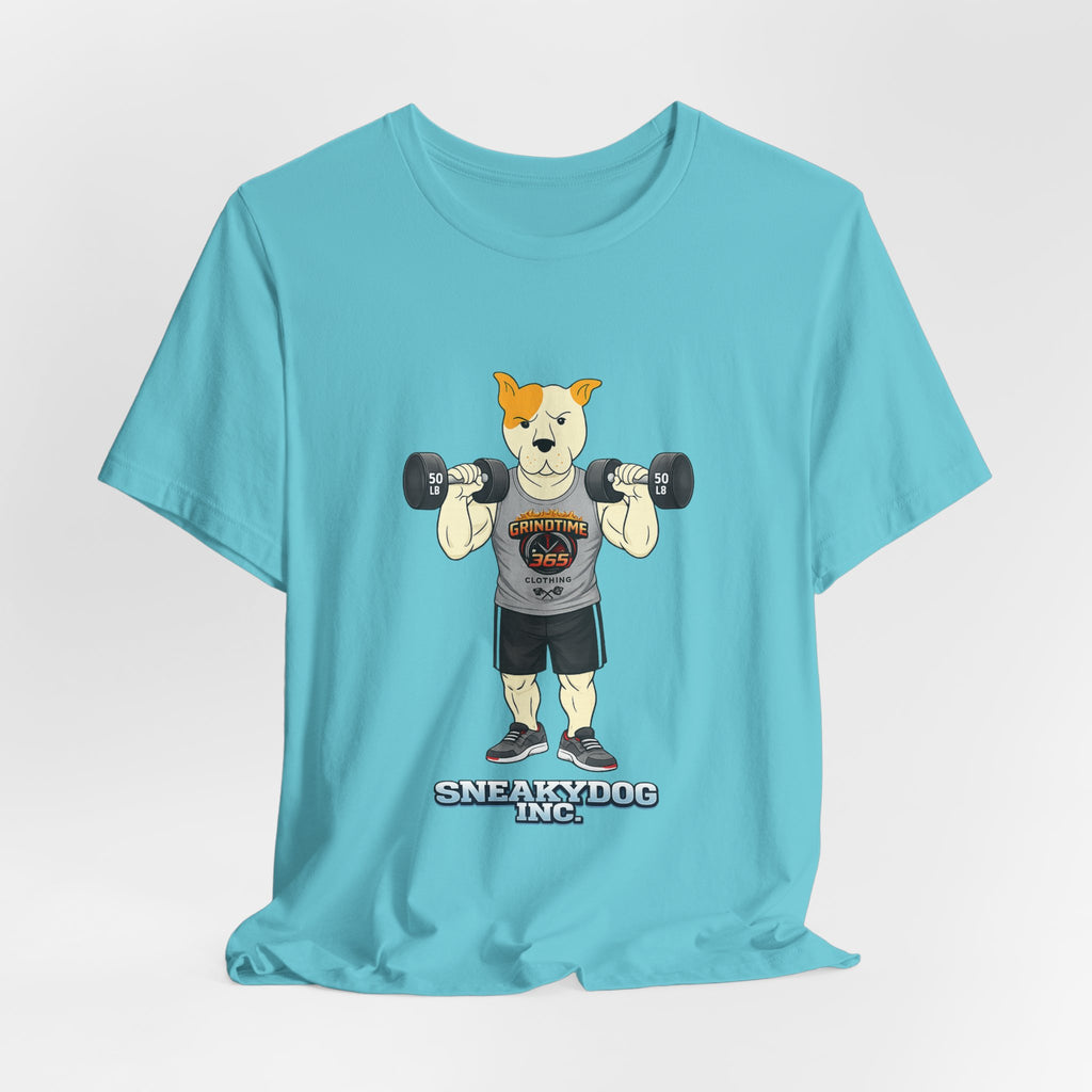 Sneakydog Inc. Workout Grey GT365 Graphic — Vintage Short Sleeve T-Shirt