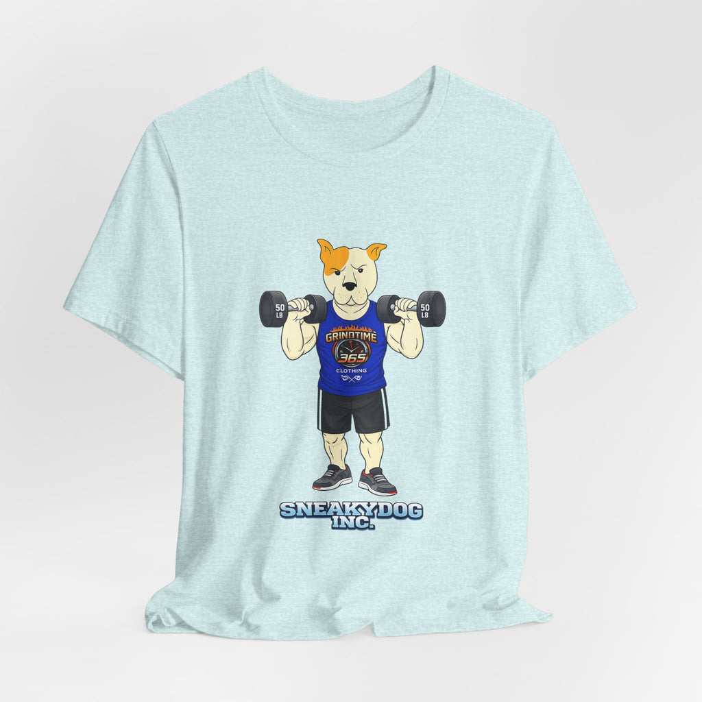 Sneakydog Inc. Workout Blue GT365 Graphic — Vintage Short Sleeve T-Shirt