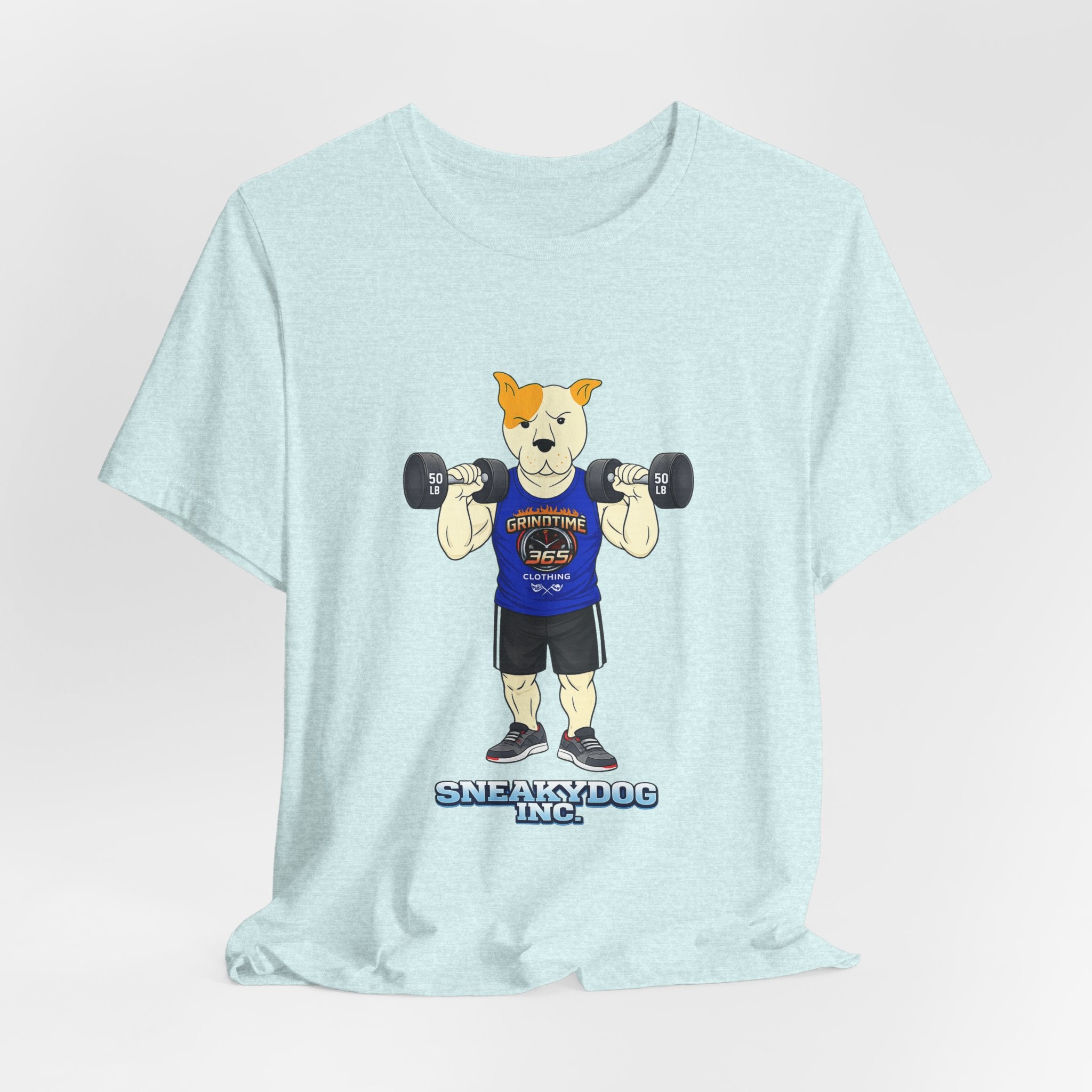 Sneakydog Inc. Workout Blue GT365 Graphic — Vintage Short Sleeve T-Shirt