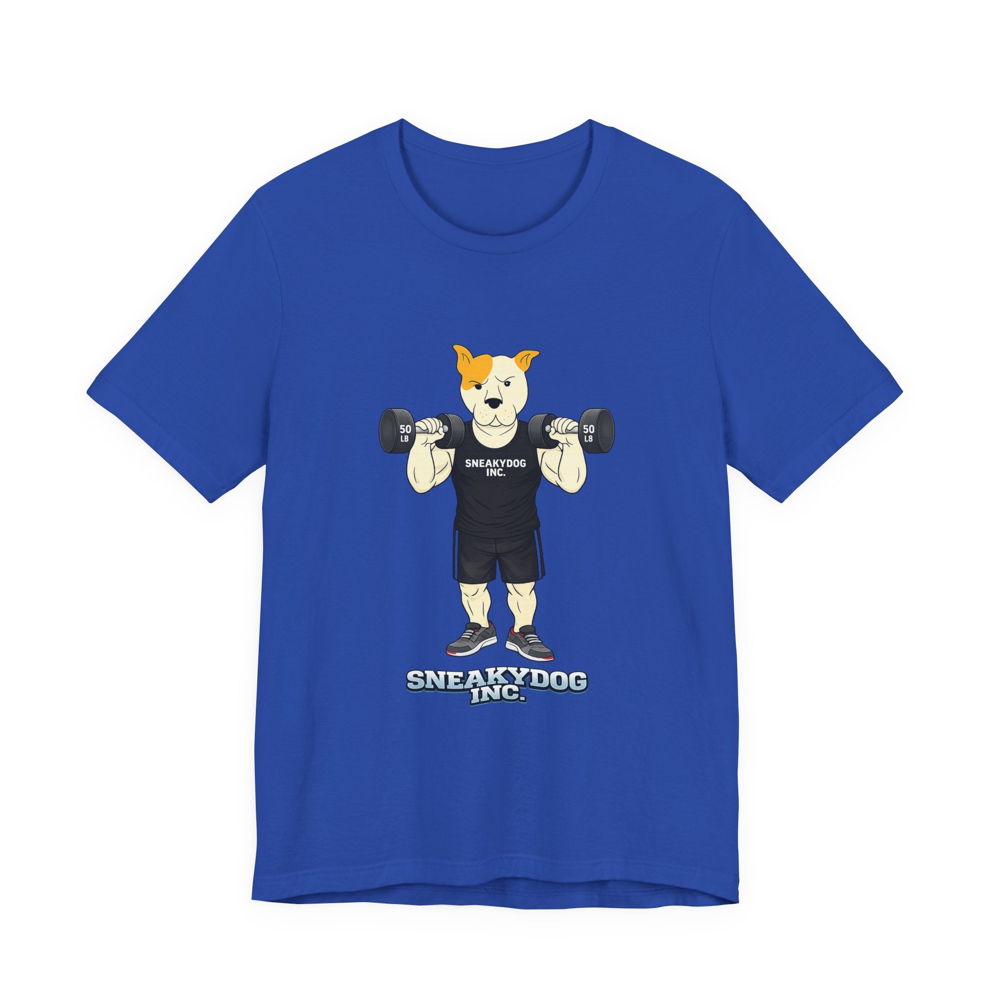 Sneakydog Inc. Workout Black Graphic — Vintage Short Sleeve T-Shirt
