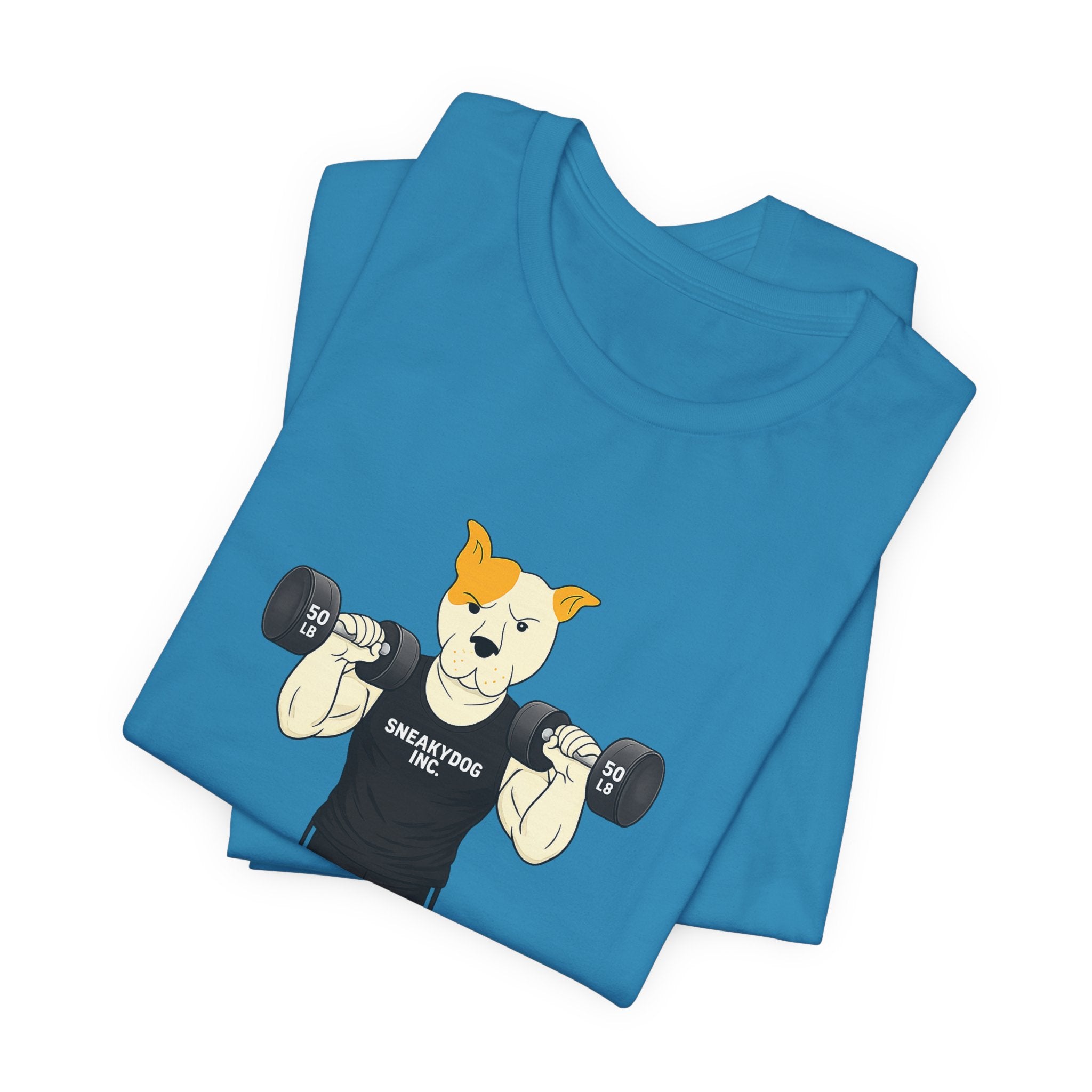 Sneakydog Inc. Workout Black Graphic — Vintage Short Sleeve T-Shirt