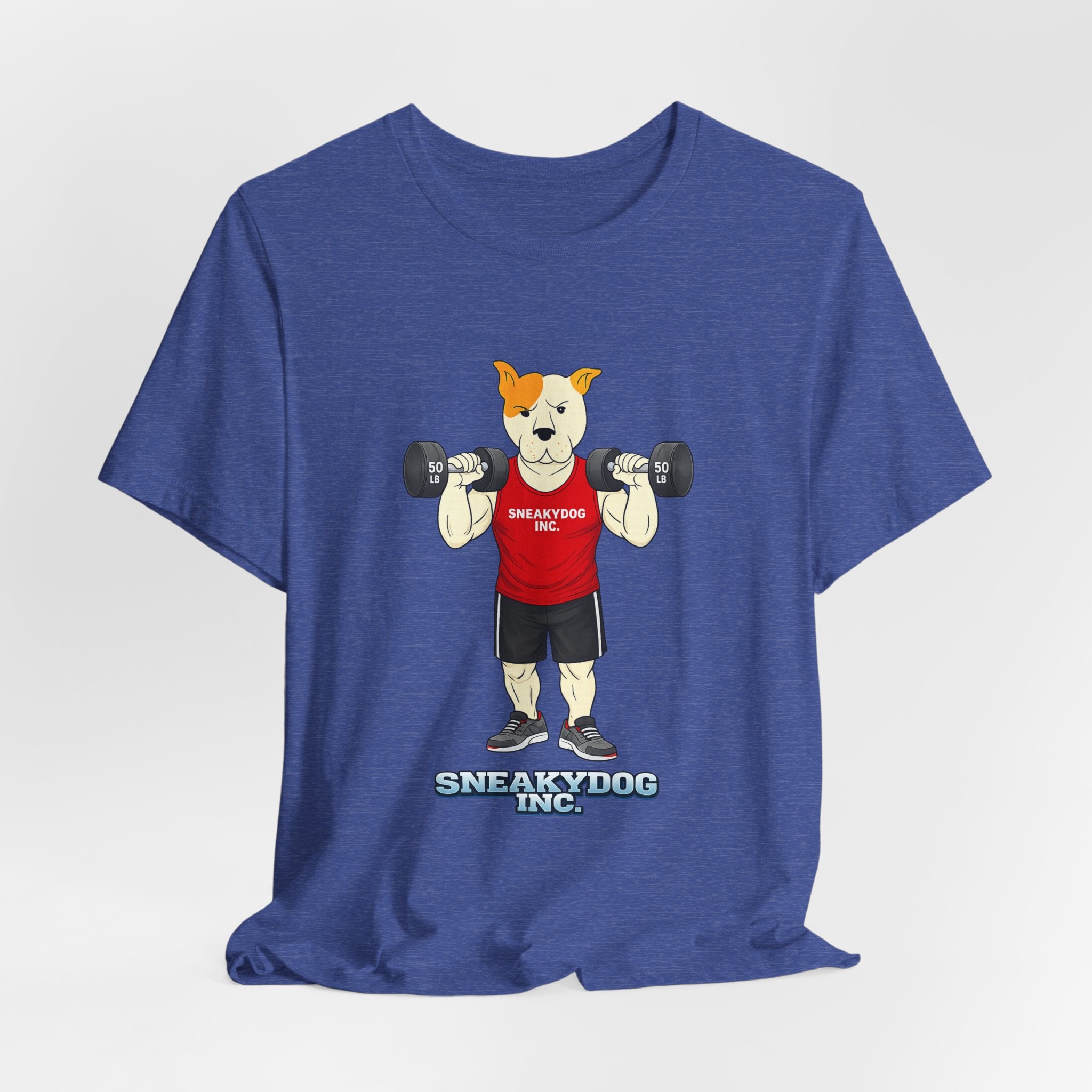 Sneakydog Inc. Workout Red Graphic — Vintage Short Sleeve T-Shirt