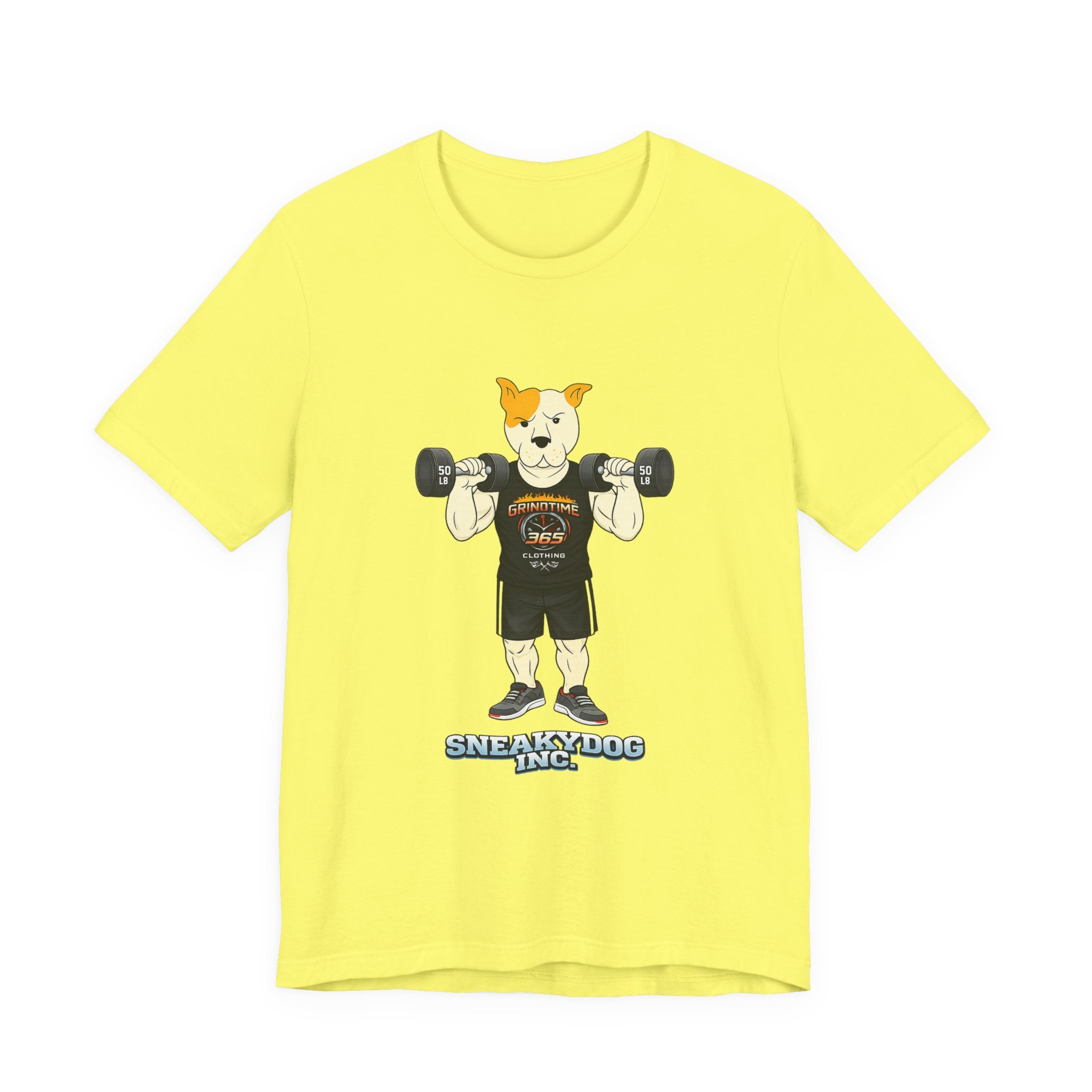 Sneakydog Inc. Workout Black GT365 Graphic — Vintage Short Sleeve T-Shirt