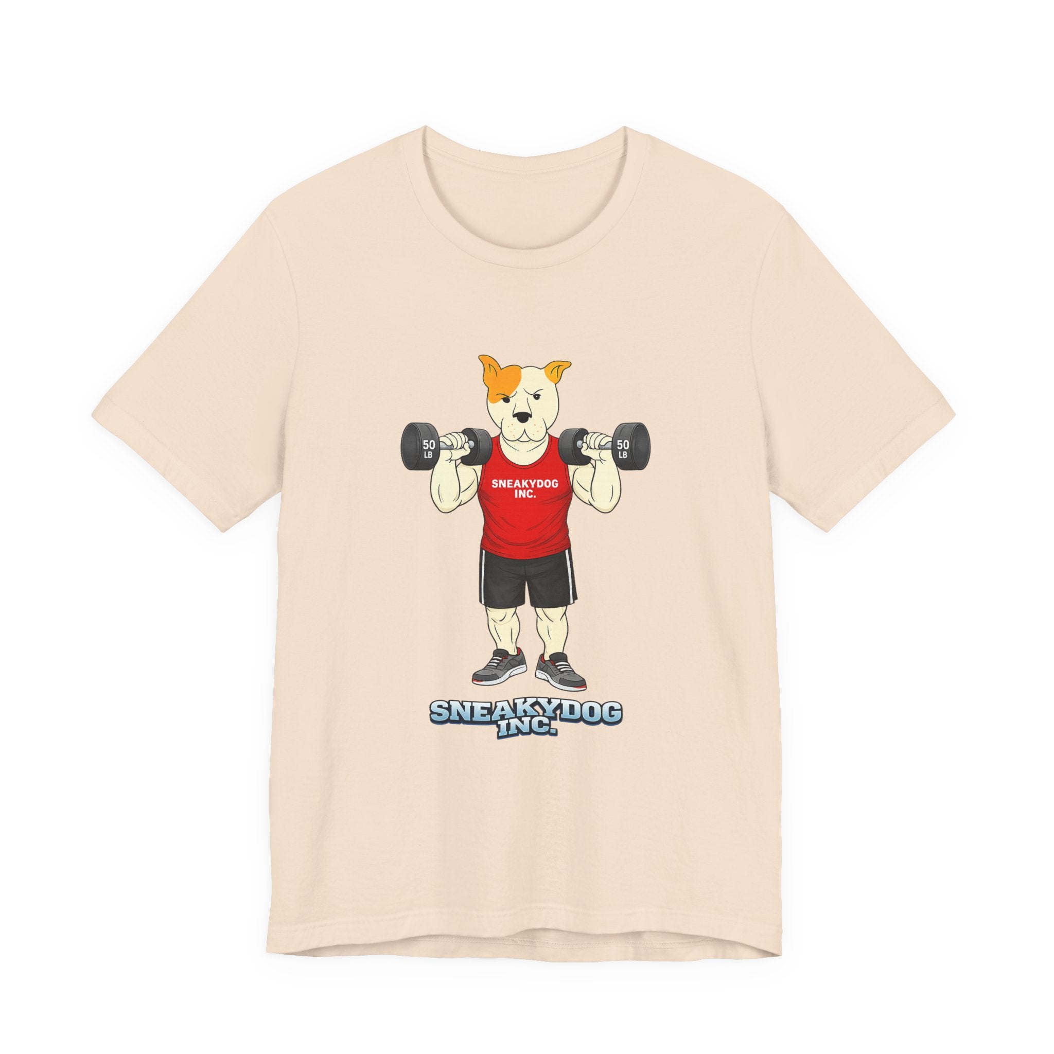 Sneakydog Inc. Workout Red Graphic — Vintage Short Sleeve T-Shirt