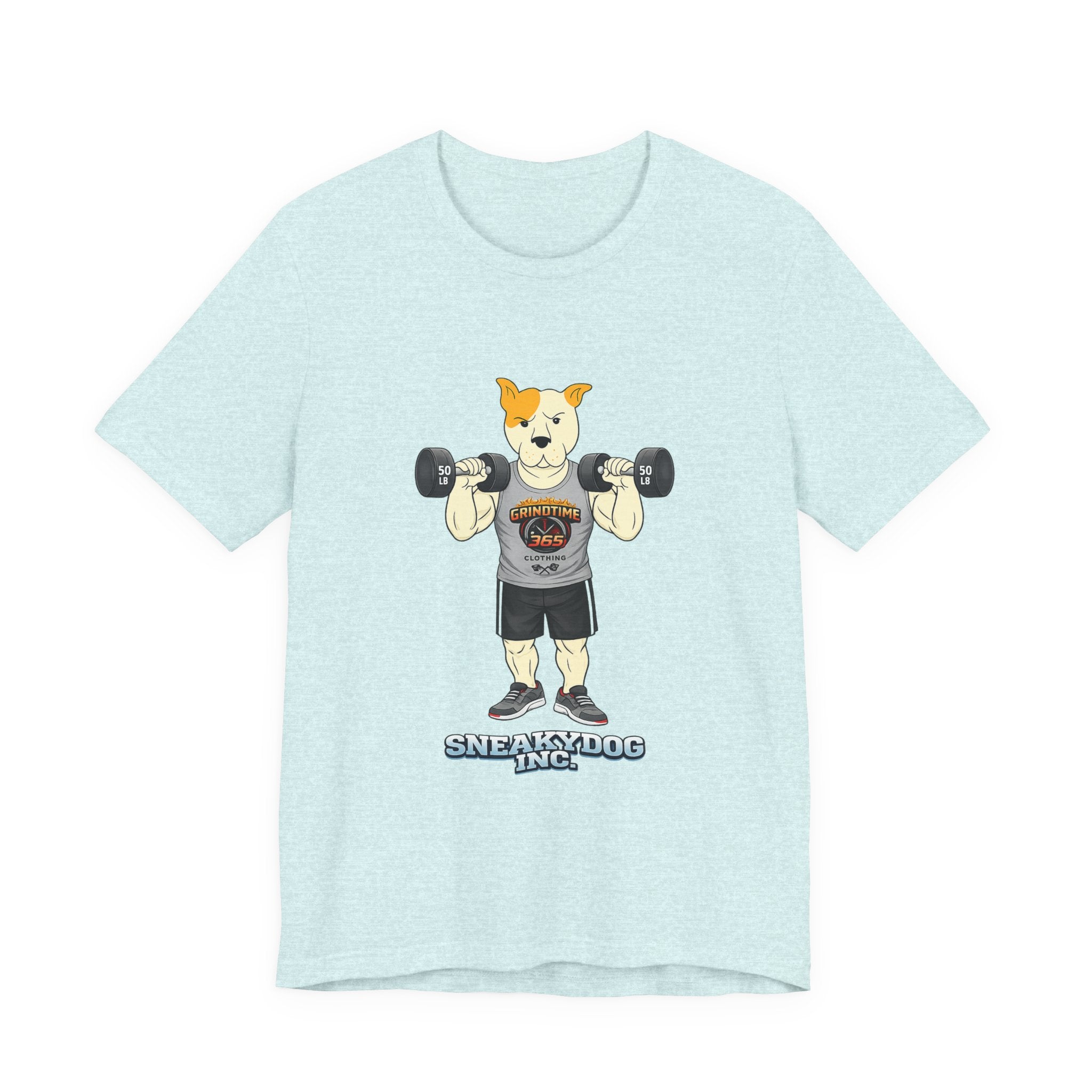 Sneakydog Inc. Workout Grey GT365 Graphic — Vintage Short Sleeve T-Shirt