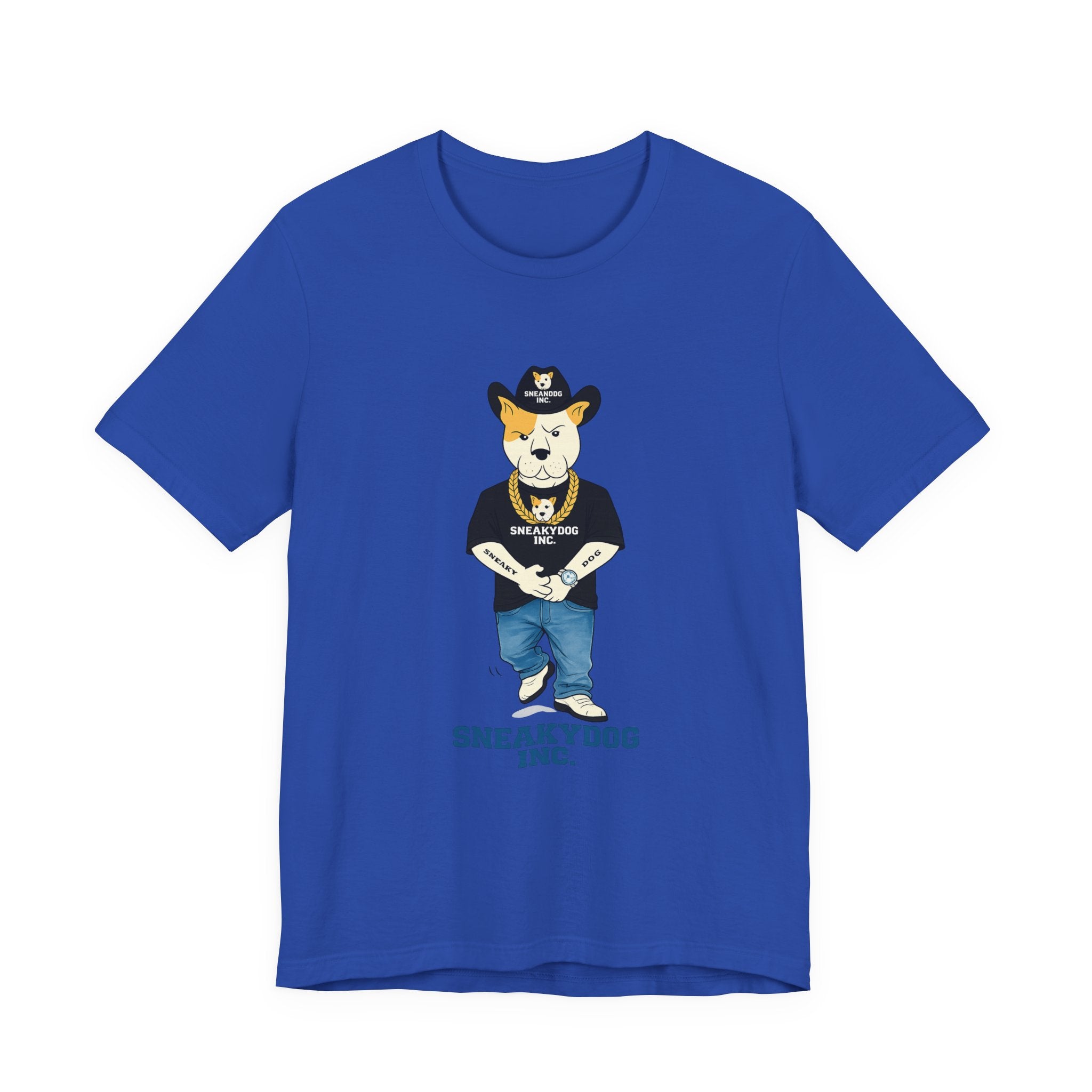 Sneakydog Inc. Cowboy Black Graphic — Vintage Short Sleeve T-Shirt