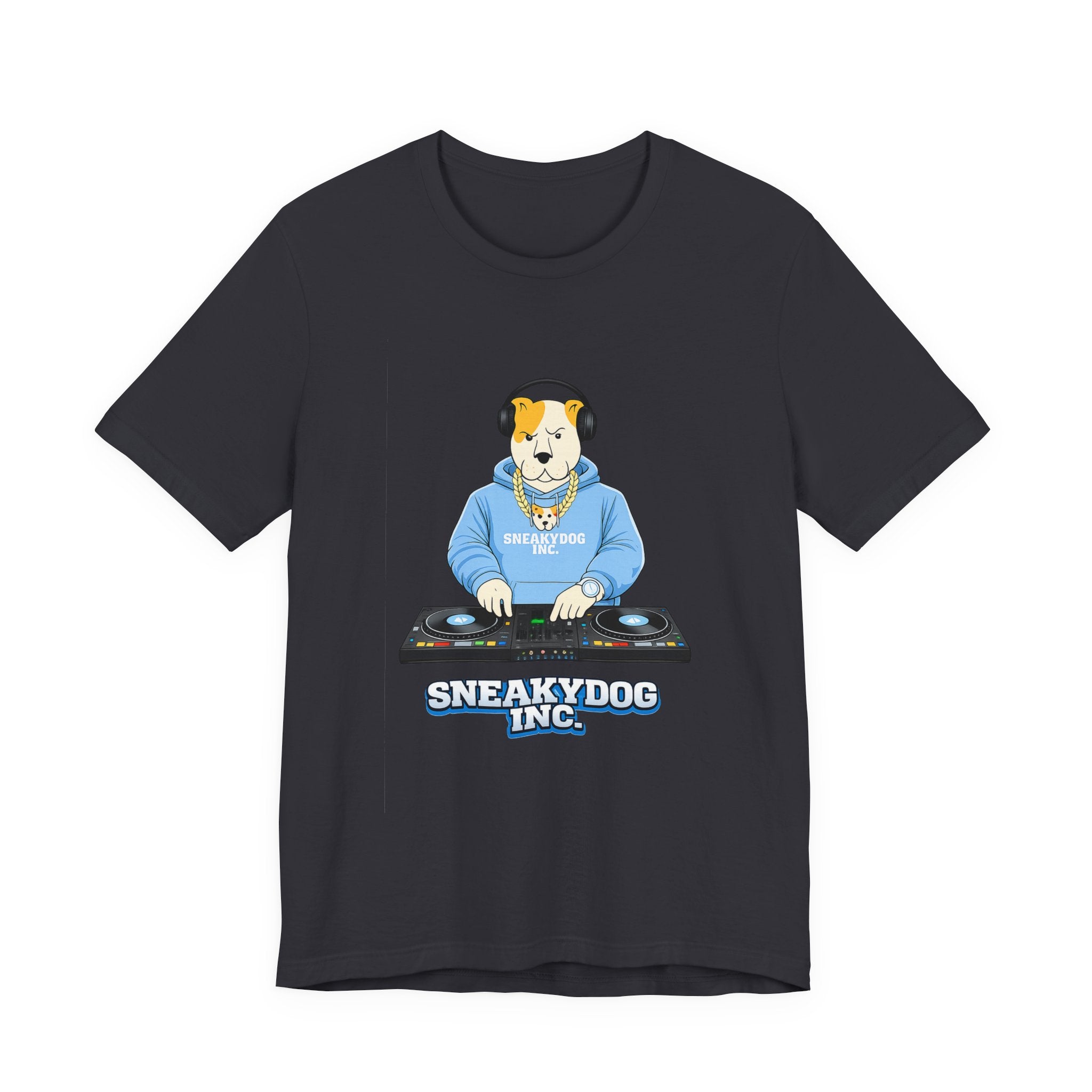 Sneakydog Inc. DJ Graphic — Vintage Short Sleeve T-Shirt