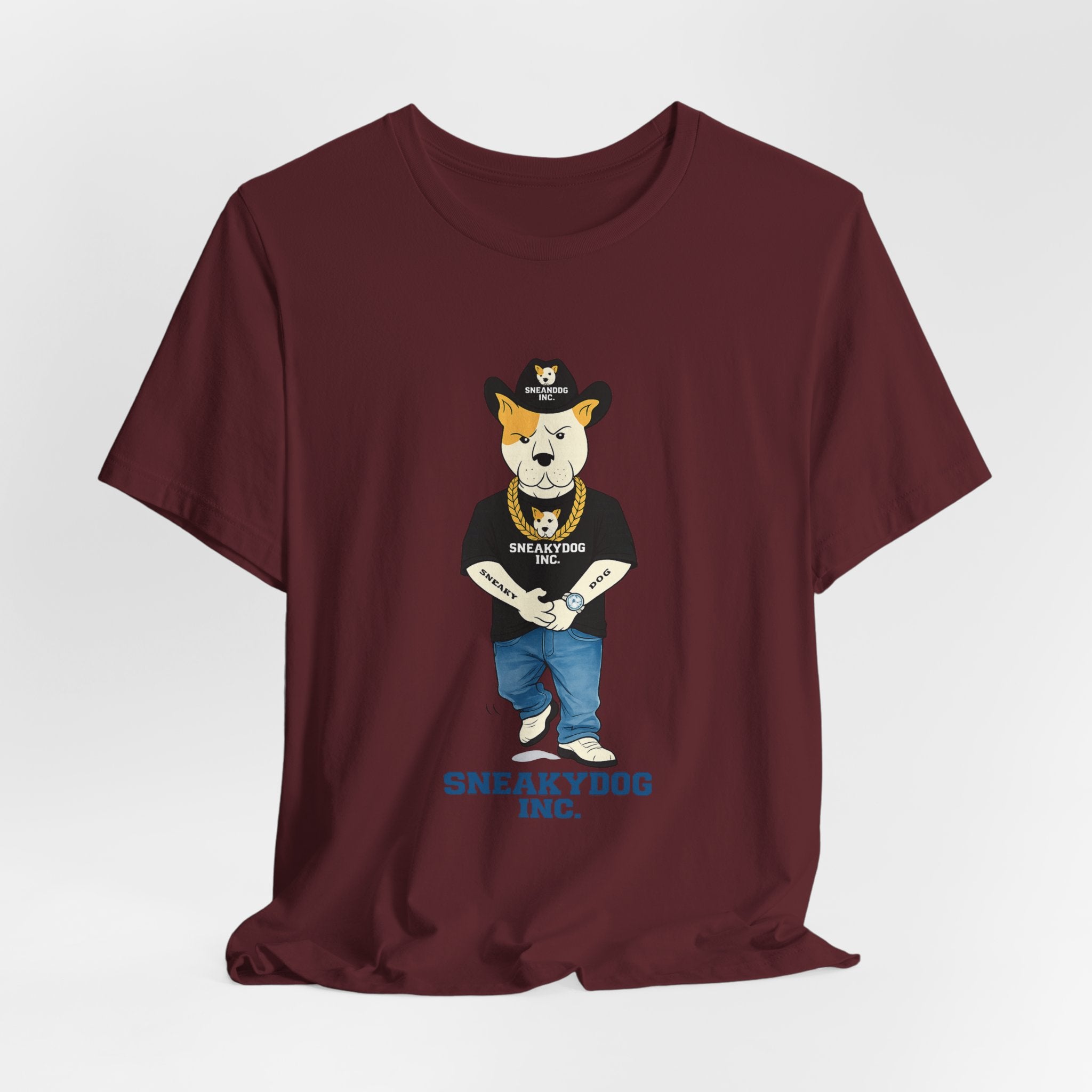 Sneakydog Inc. Cowboy Black Graphic — Vintage Short Sleeve T-Shirt